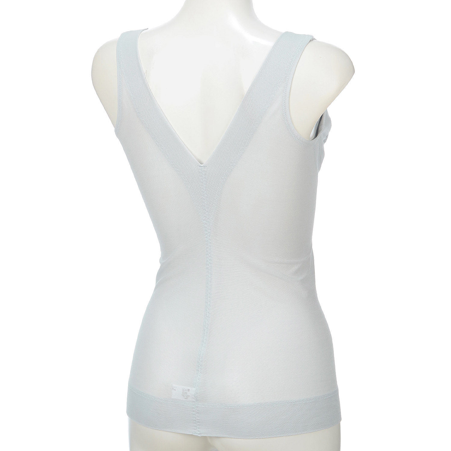 綿メッシュボディシェイパーグレイッシュブルー3L ジョワイユ - 画像2