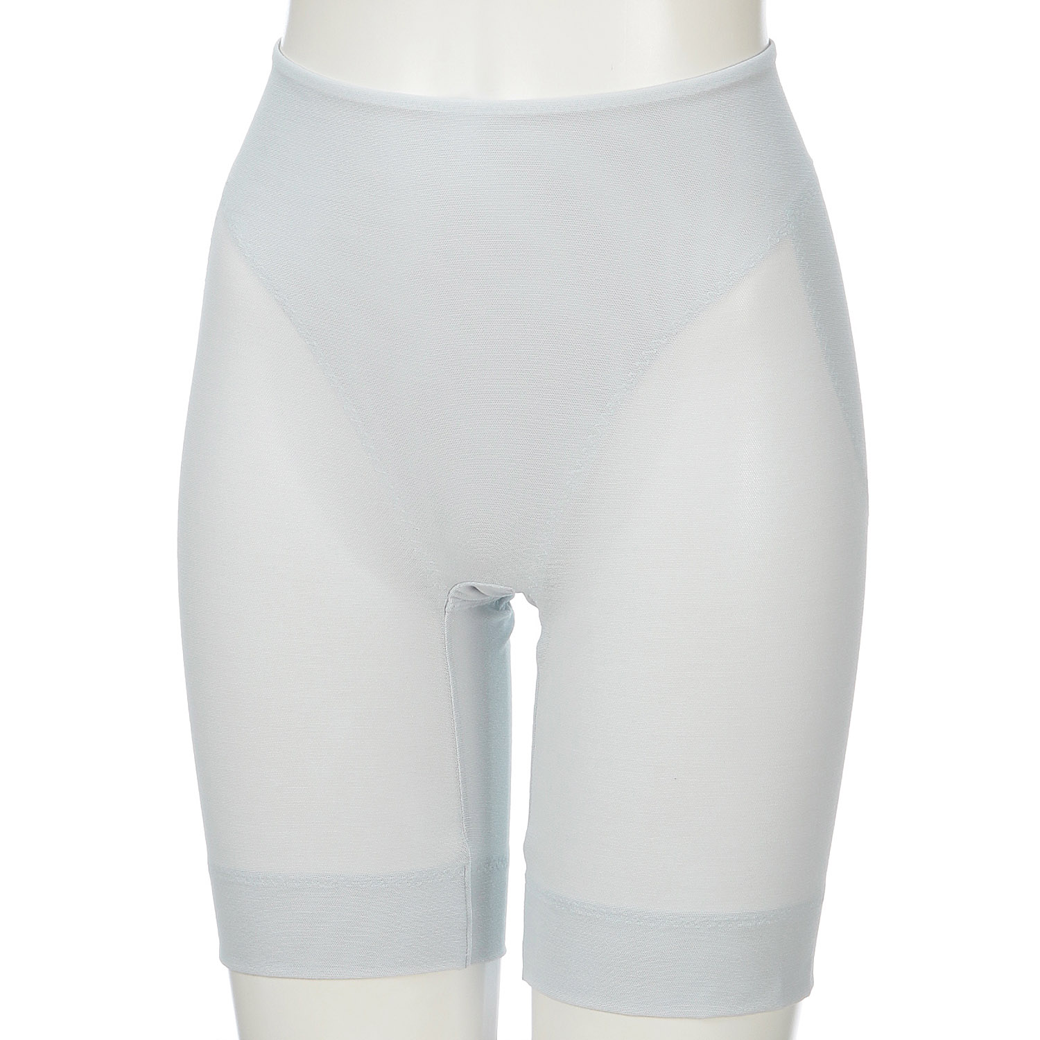 綿メッシュロングボトムグレイッシュブルーL ジョワイユ - 画像1