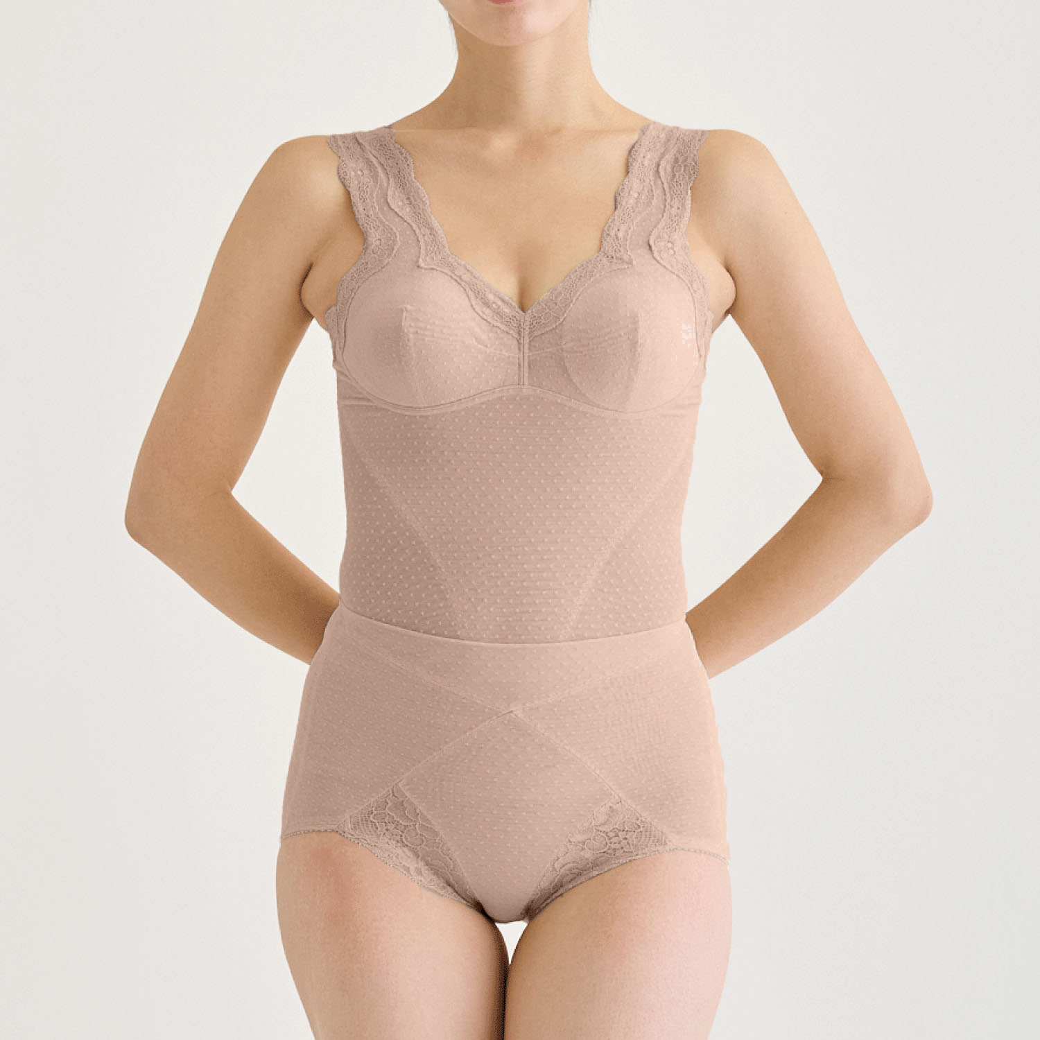 ソフトスタイレット ボディシェイパー モカ M - 画像1