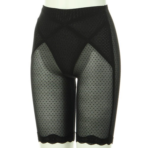 ソフトスタイレット ロングガードル ブラック M - 画像1