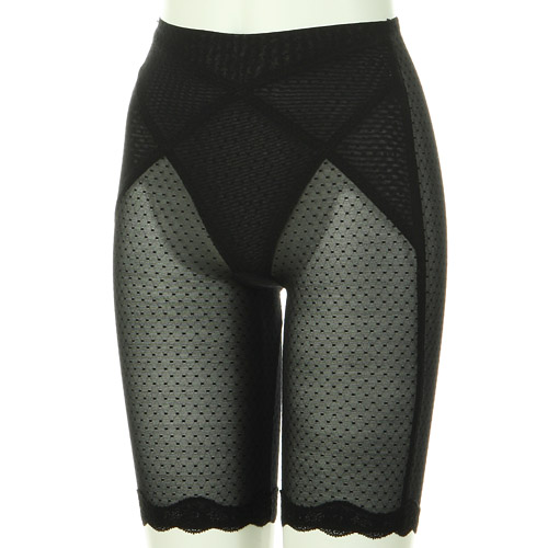 ソフトスタイレット ロングガードル ブラック L - 画像3