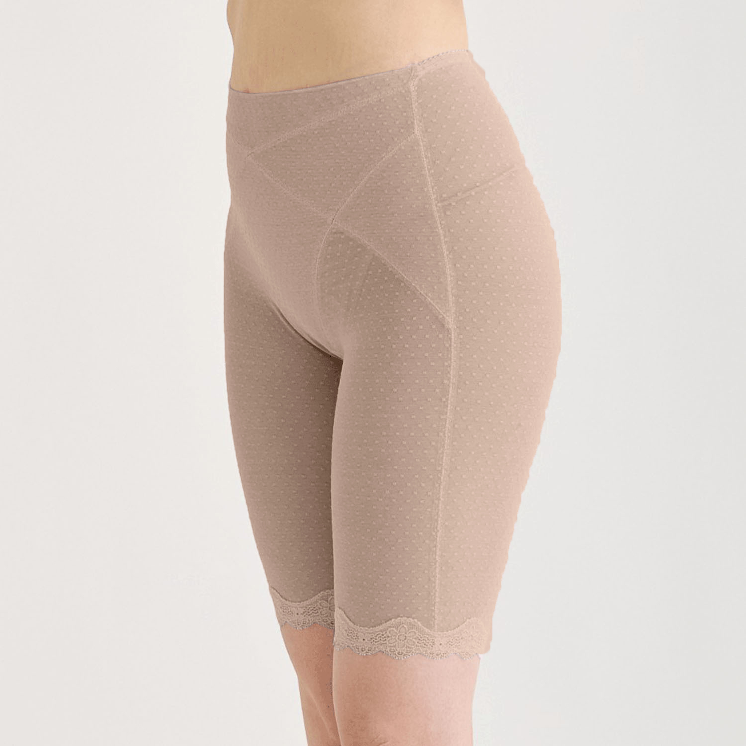 ソフトスタイレット ロングガードル モカ L - 画像2