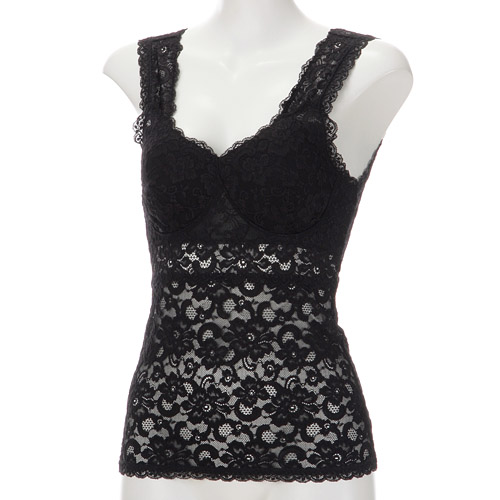 クラッシースタイレット ロングブラジャー 黒 3L - 画像1