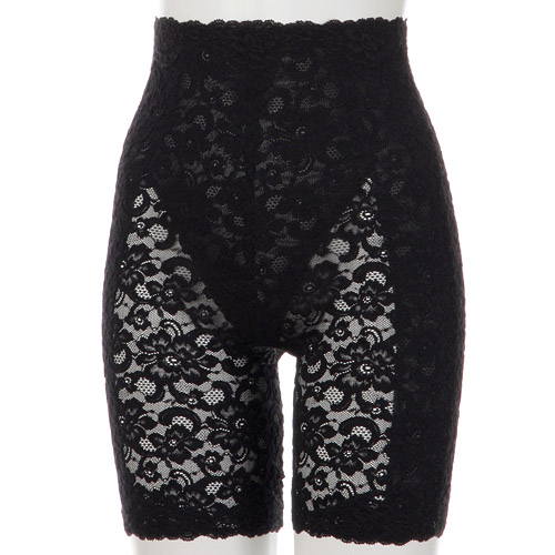 クラッシースタイレット 3分丈ガードル 黒 LL - 画像1