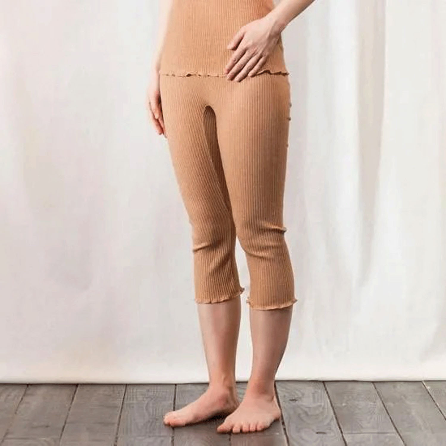 天衣無縫 リブひざ下パンツ - 画像3