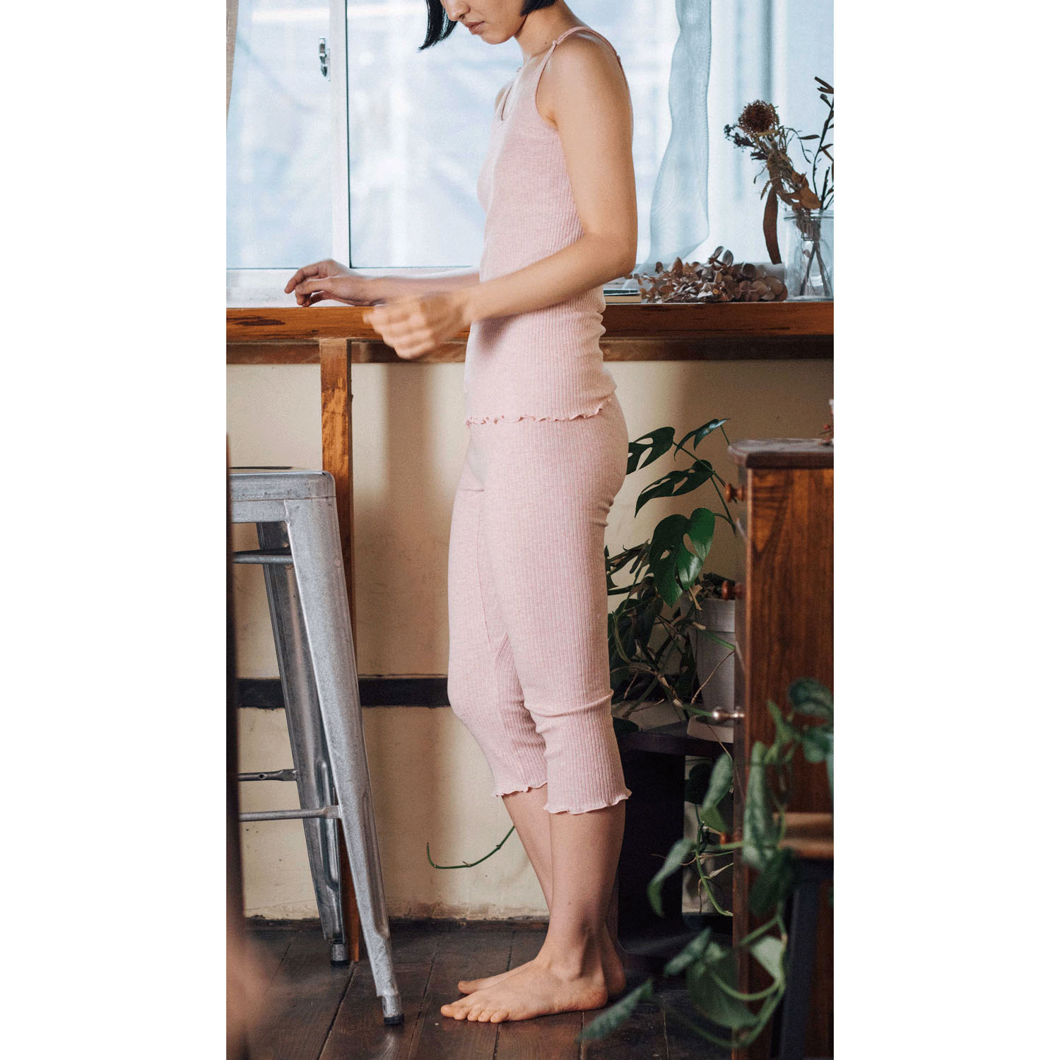 天衣無縫 リブひざ下パンツ - 画像9