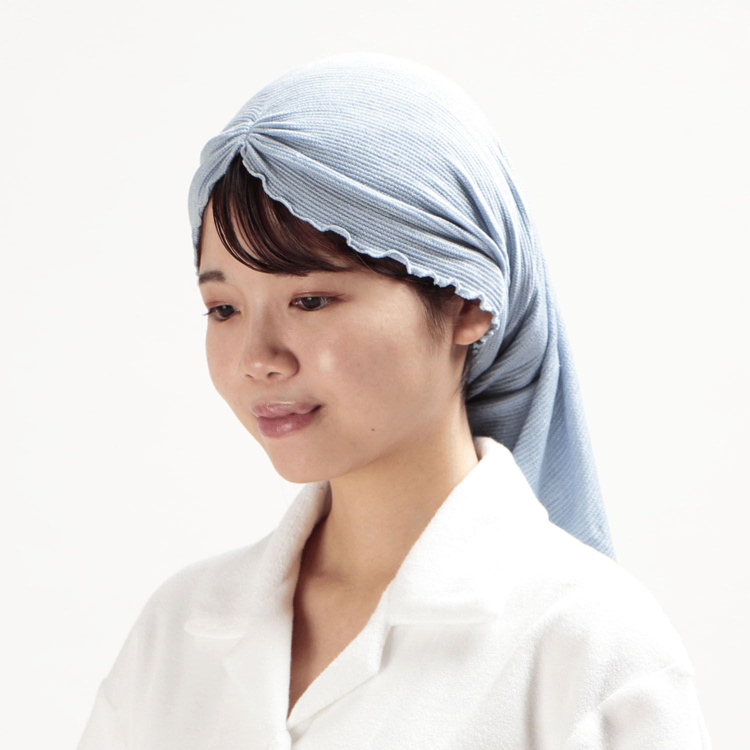 柔絹 シルク100％おやすみキャップ - 画像1