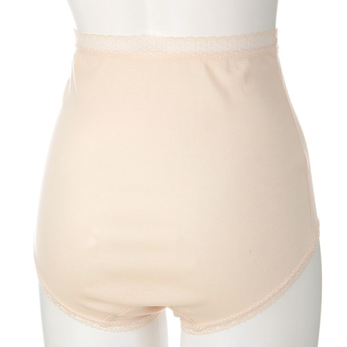 NEW リプセコットンハイウエストショーツ ベージュ L - 画像2