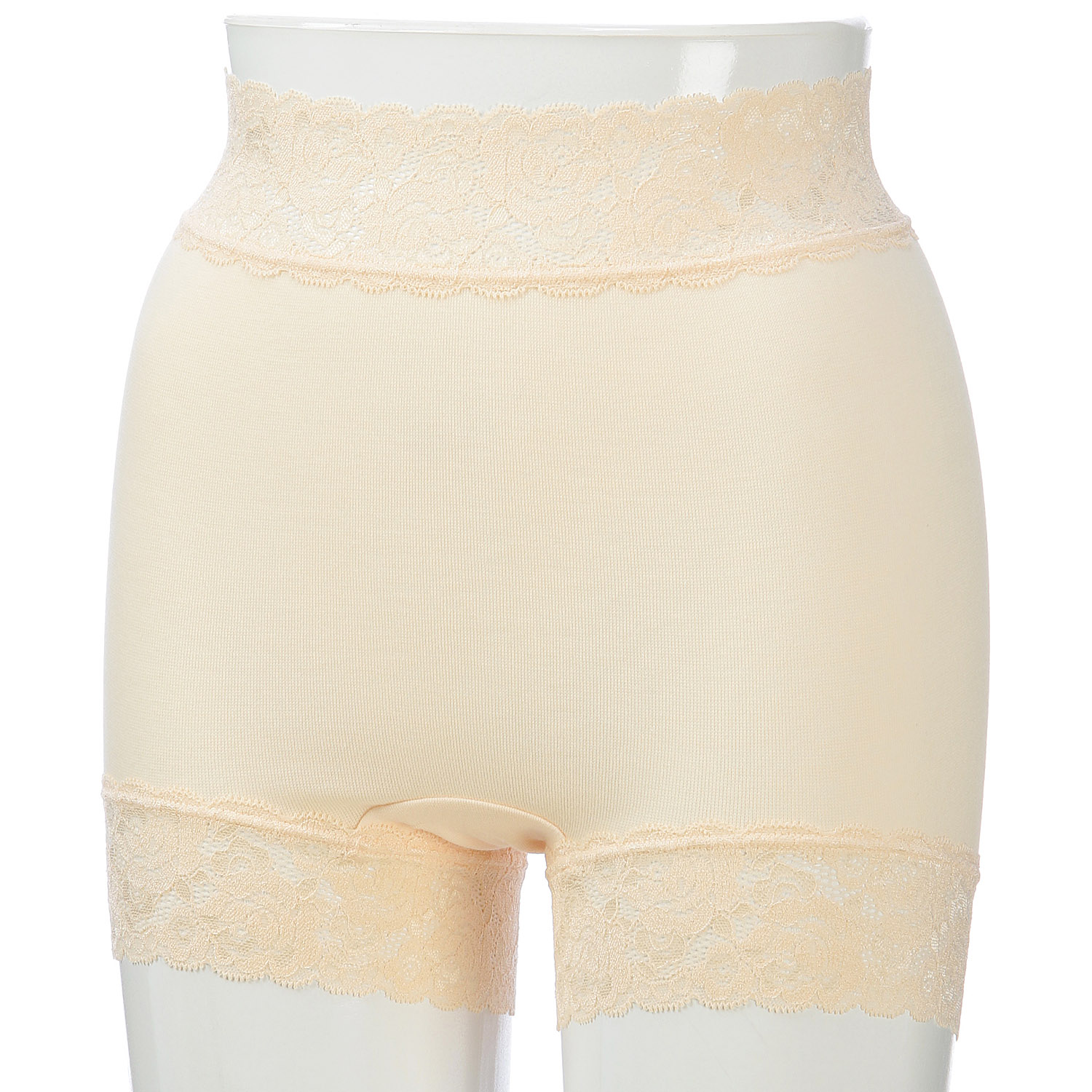 やわらかレースショーツ・一分丈LL ジョワイユ - 画像1