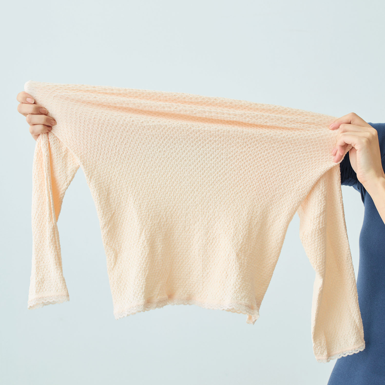 八分袖インナー M ペールピンク エトワール841 - 画像9