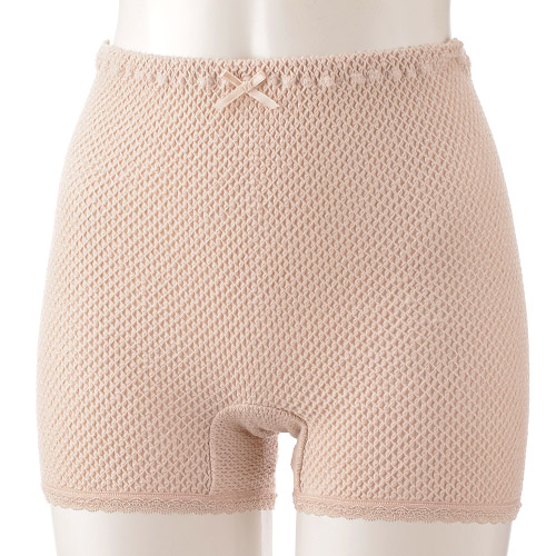 1分丈ショーツ ライトモカ M エトワール841 - 画像1