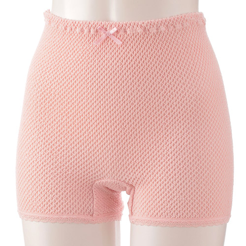 エトワール841 1分丈ショーツ ピーチ L - 画像1