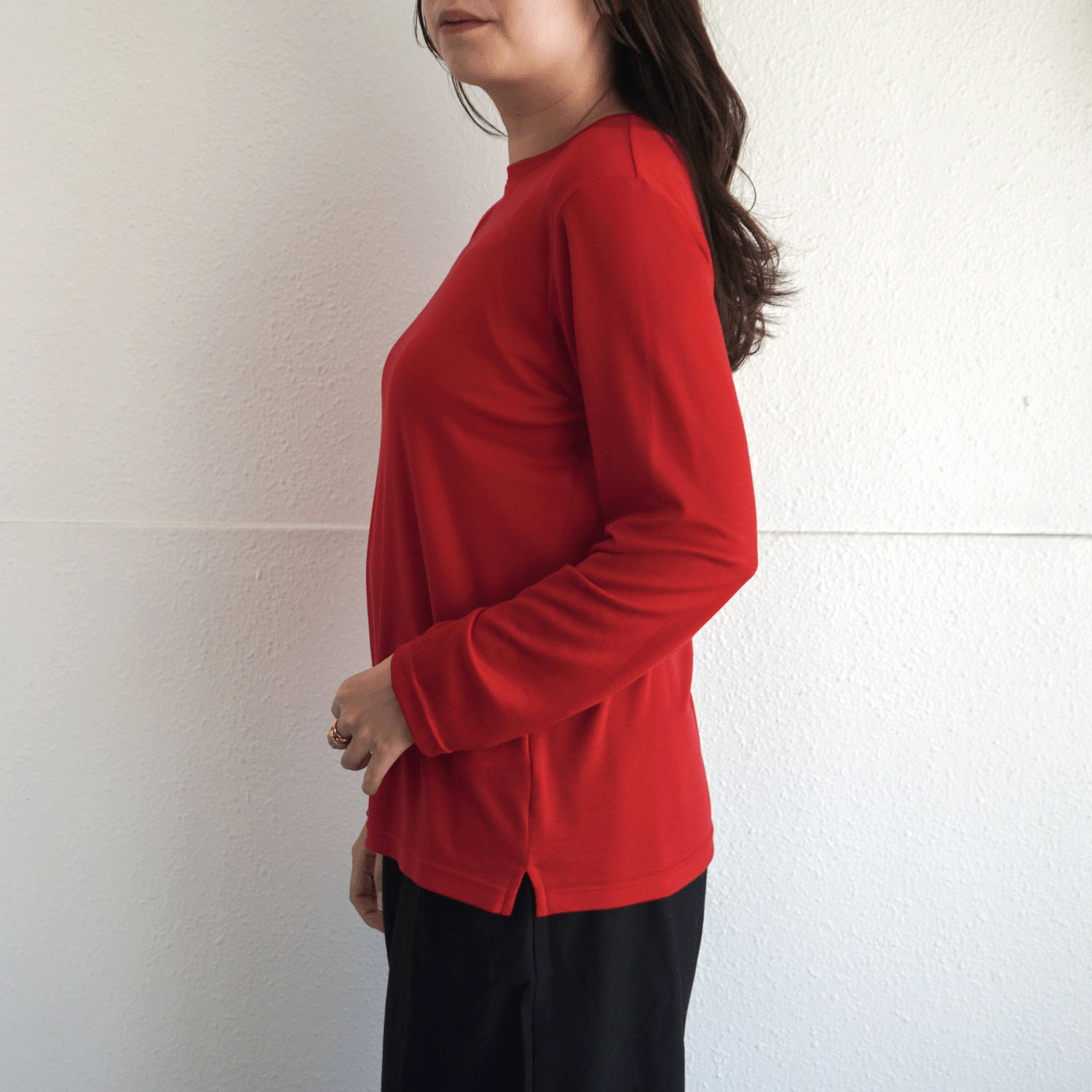 【Insta Live】ハーフミラノリブクルーネックカットソー - 画像35