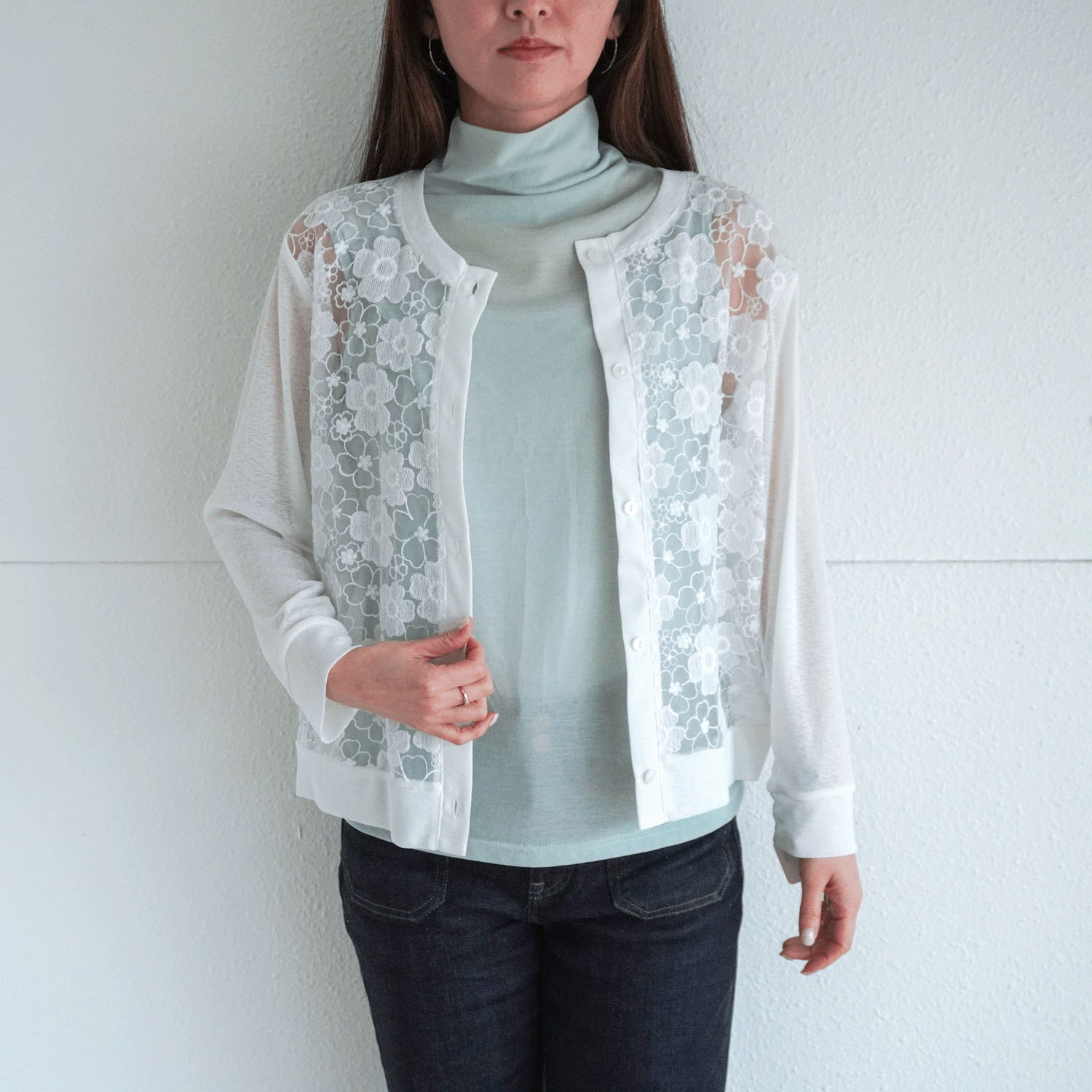 【Insta Live】スーパーソフトボトルネックノースリーブカットソー - 画像12