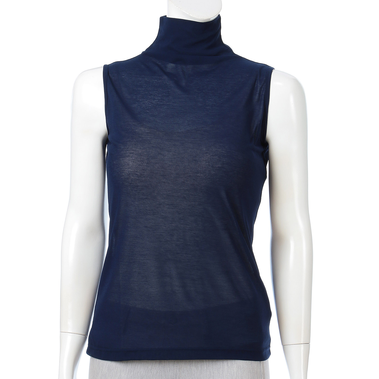 【Insta Live】スーパーソフトボトルネックノースリーブカットソー - 画像17