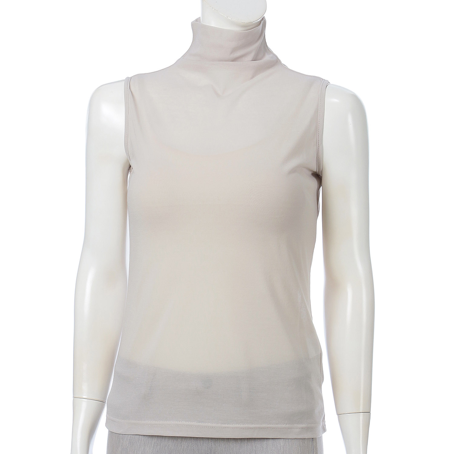 スーパーソフトボトルネックノースリーブカットソー - 画像3