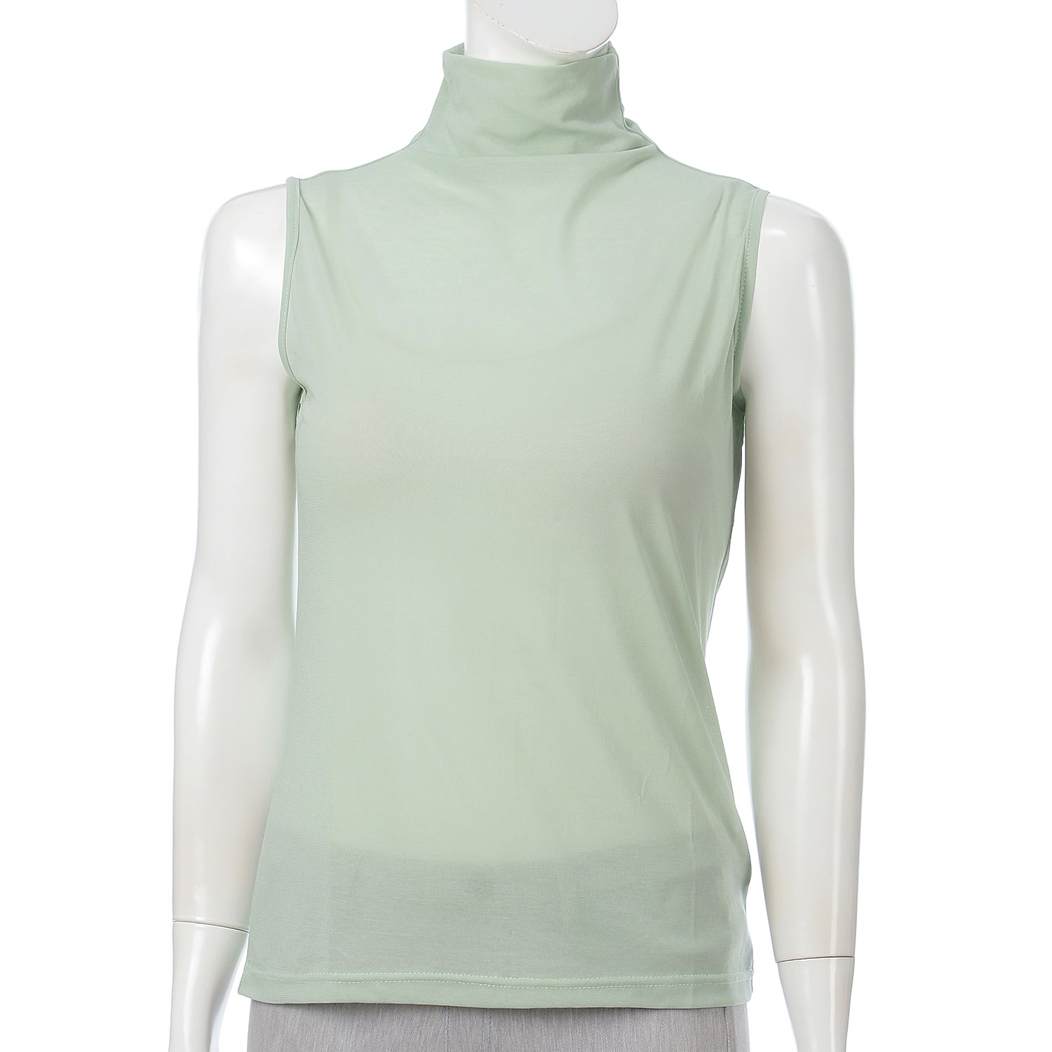 スーパーソフトボトルネックノースリーブカットソー - 画像7