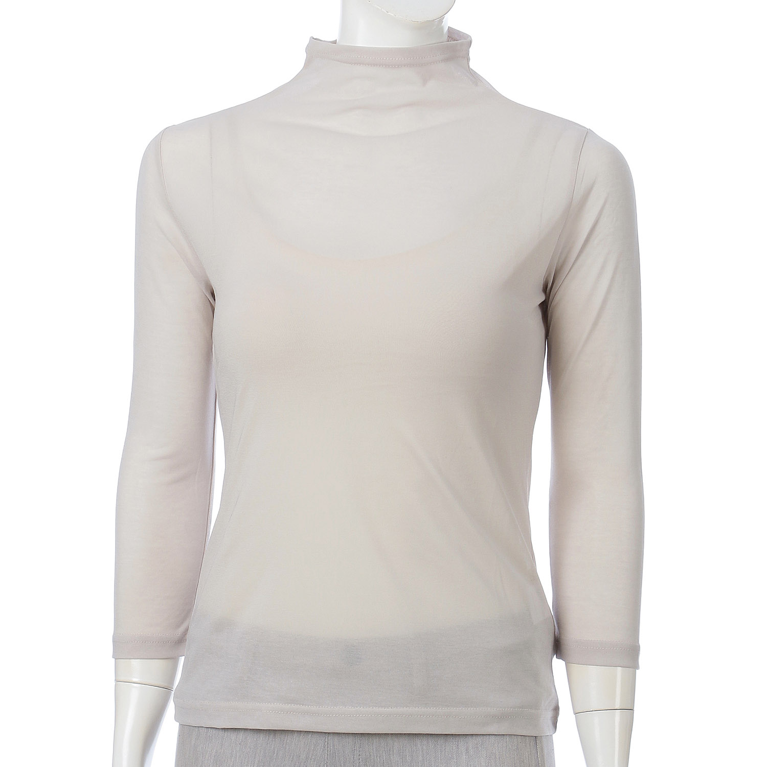 【Insta Live】スーパーソフトボトルネック7分袖プルオーバー - 画像5