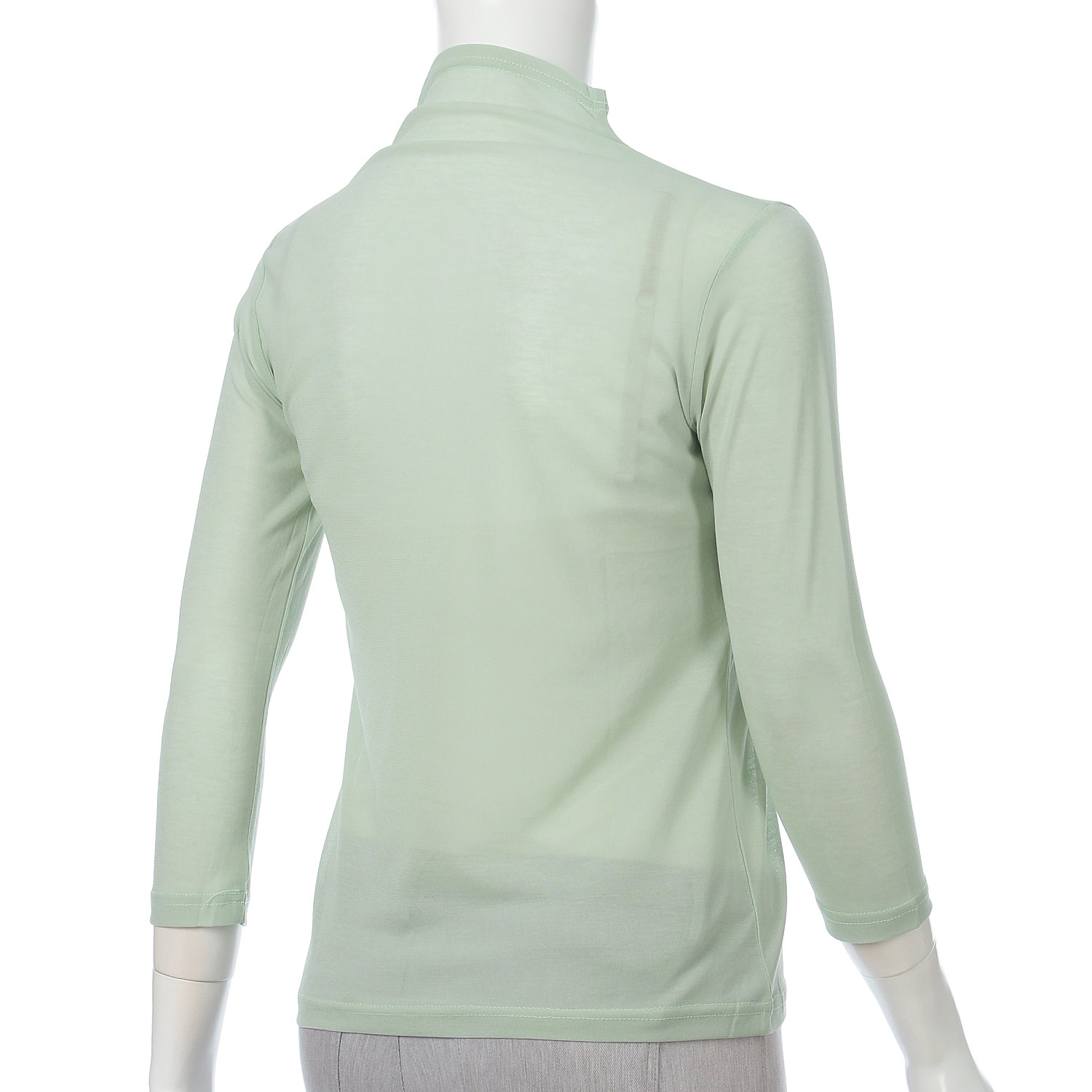 スーパーソフトボトルネック7分袖プルオーバー - 画像8