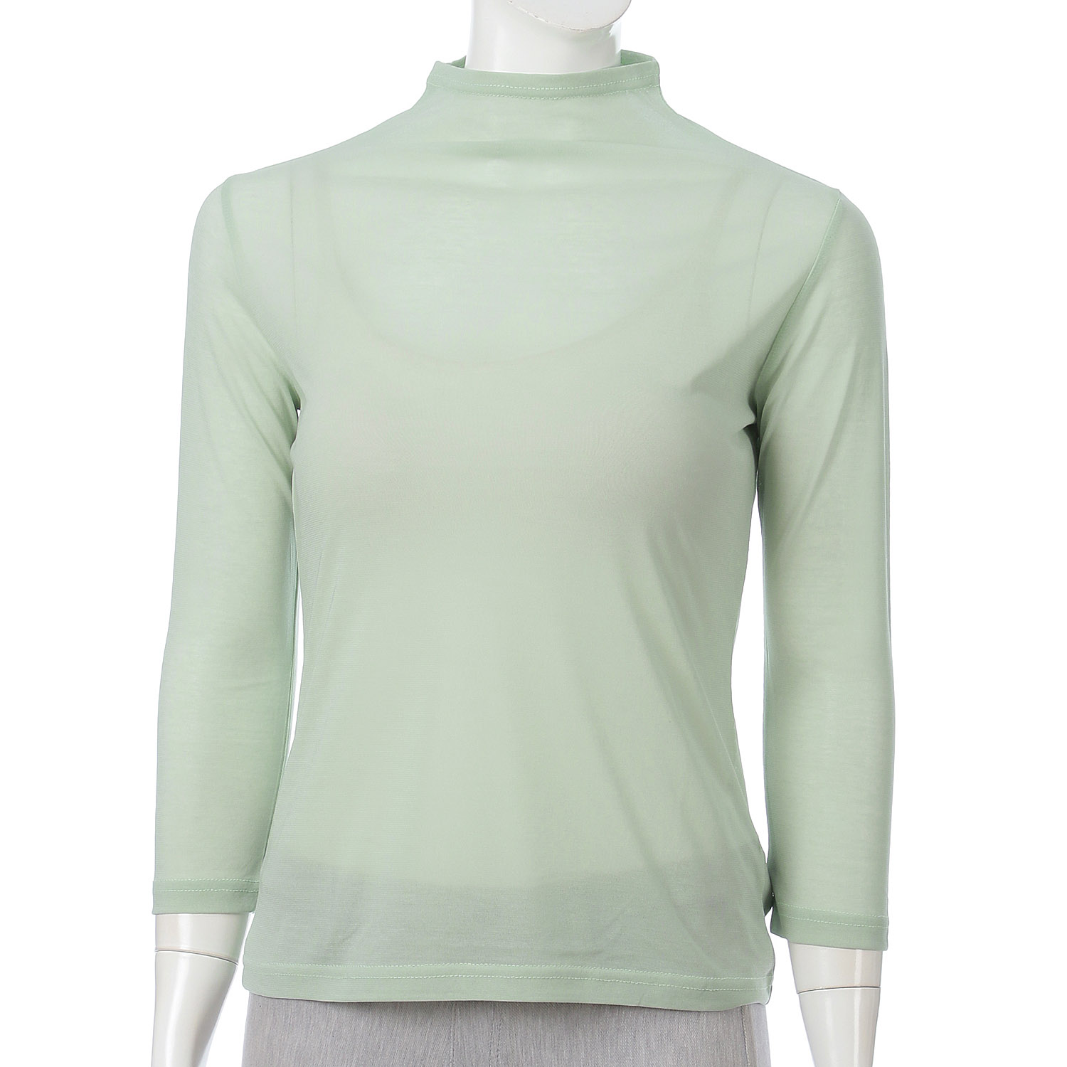 【Insta Live】スーパーソフトボトルネック7分袖プルオーバー - 画像9