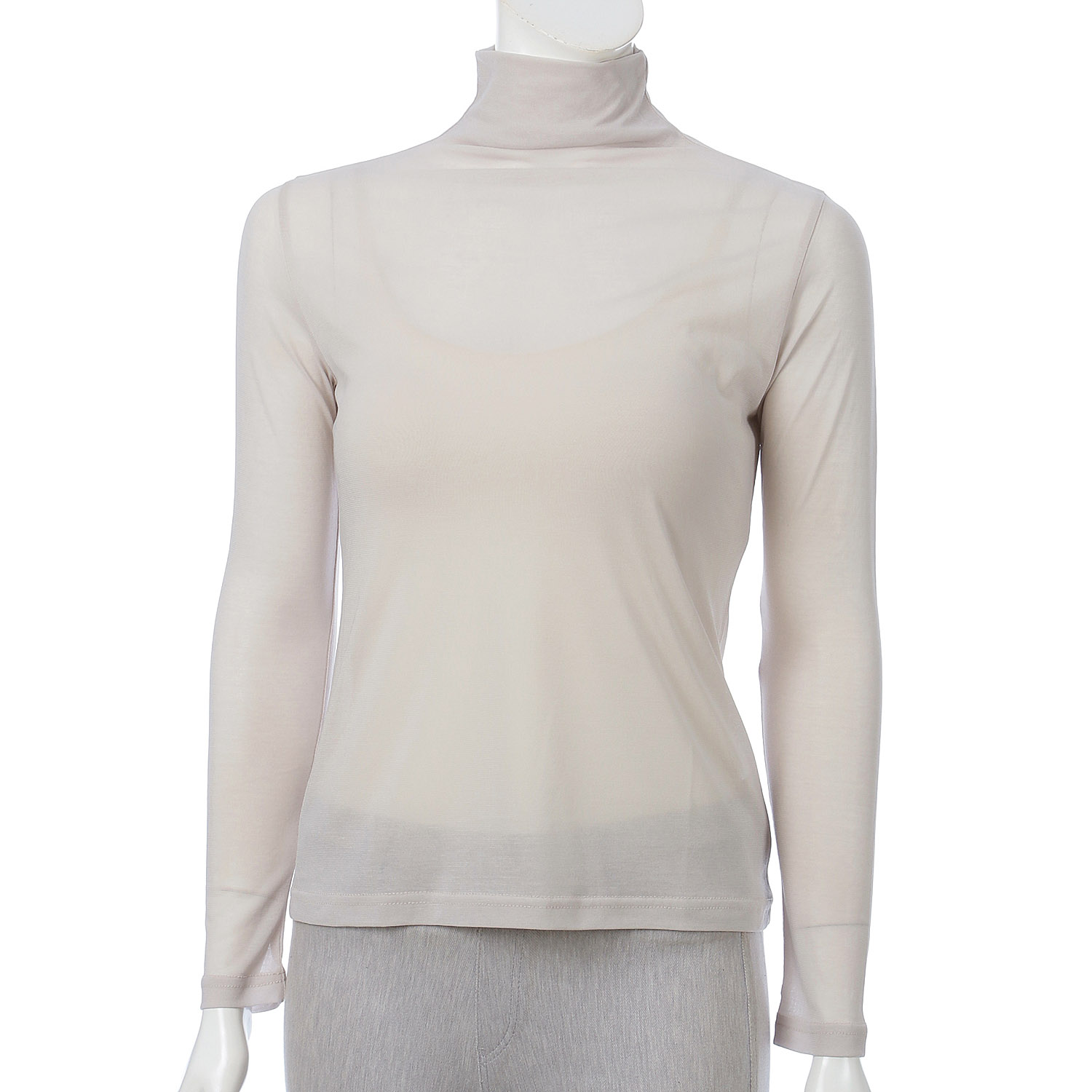 スーパーソフトボトルネック長袖カットソー - 画像4