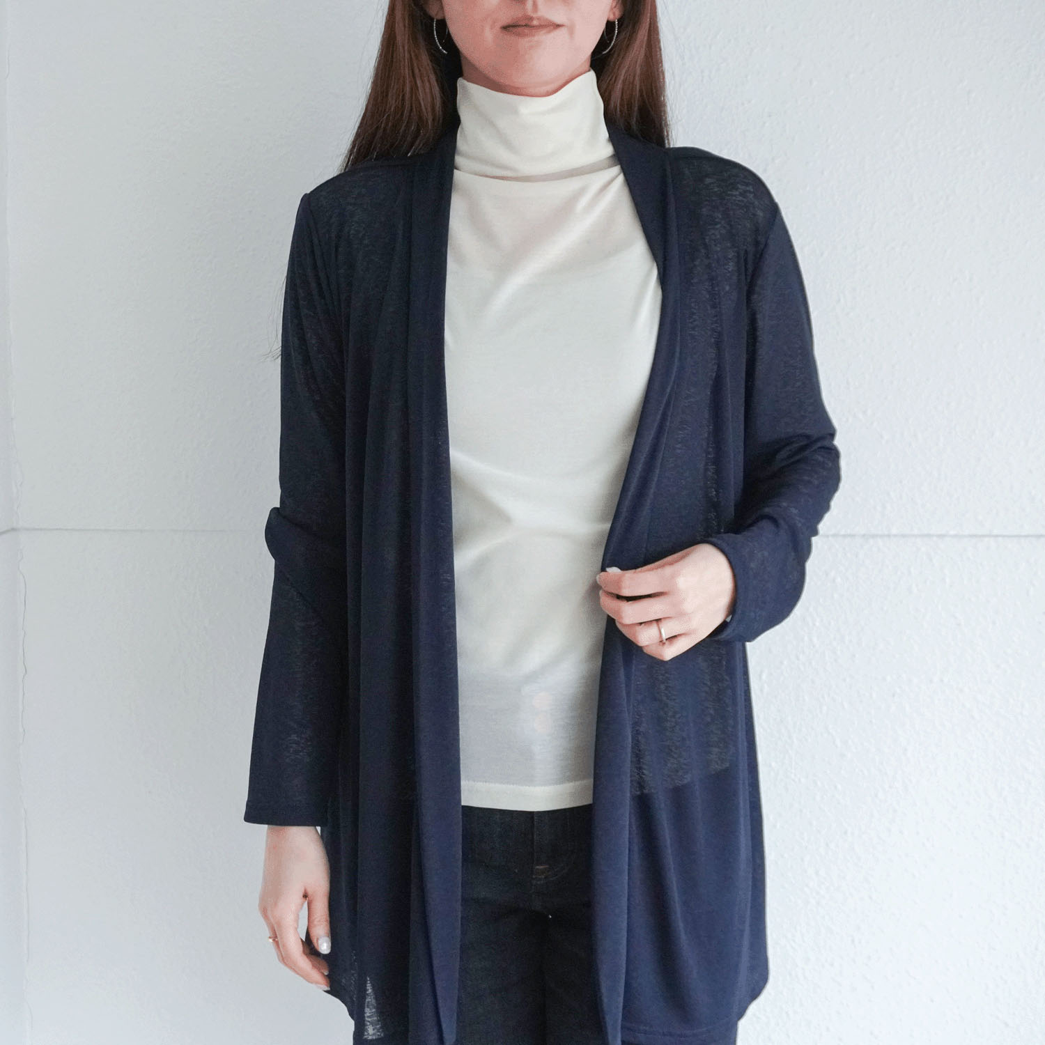 【Insta Live】スーパーソフトボトルネック長袖カットソー - 画像5