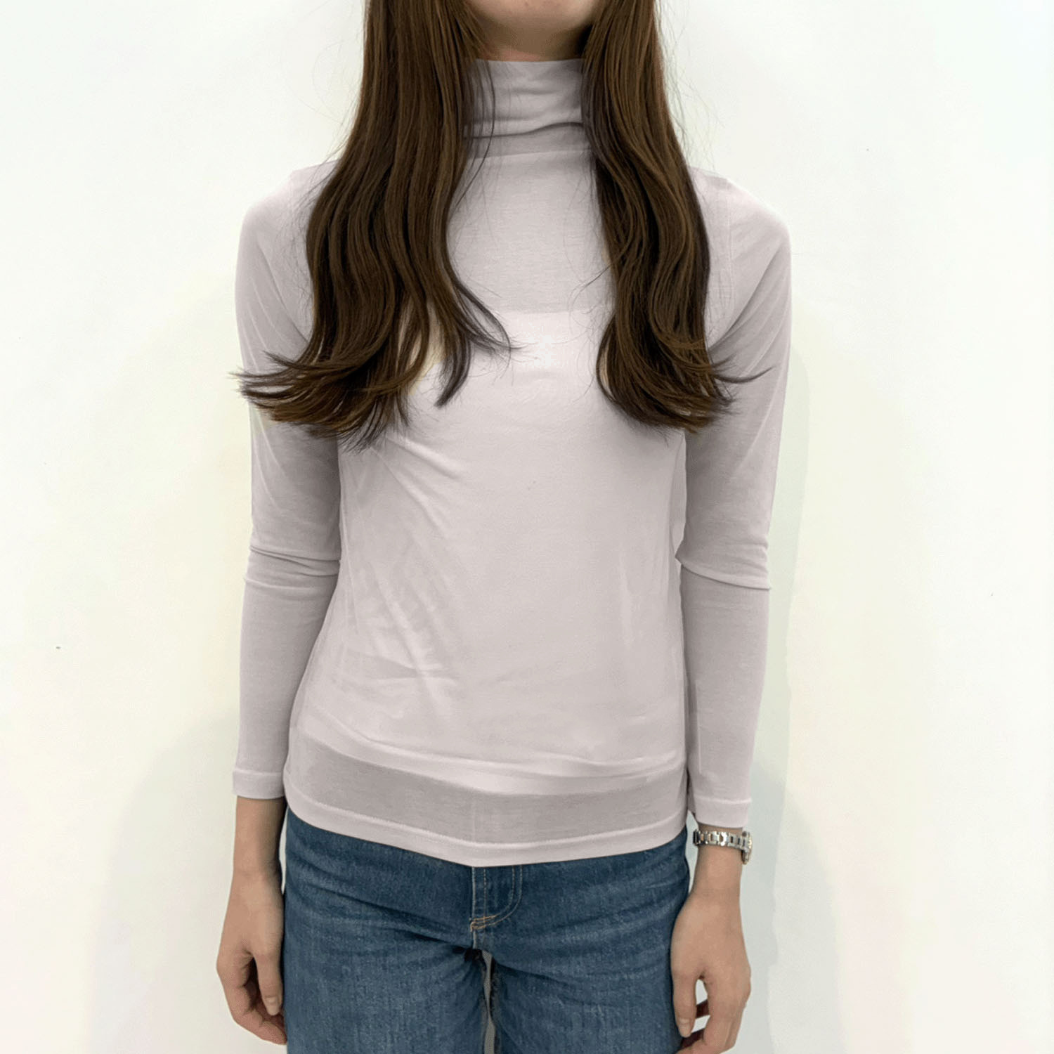 【Insta Live】スーパーソフトボトルネック長袖カットソー - 画像7