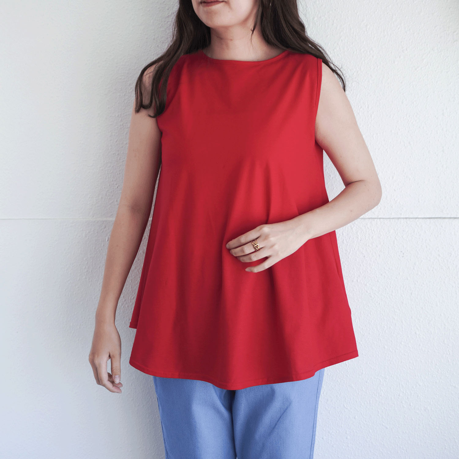 クールフレアーノースリーブカットソー - 画像7