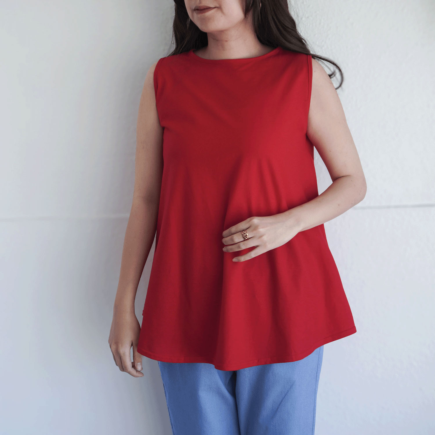 クールフレアーノースリーブカットソー - 画像8