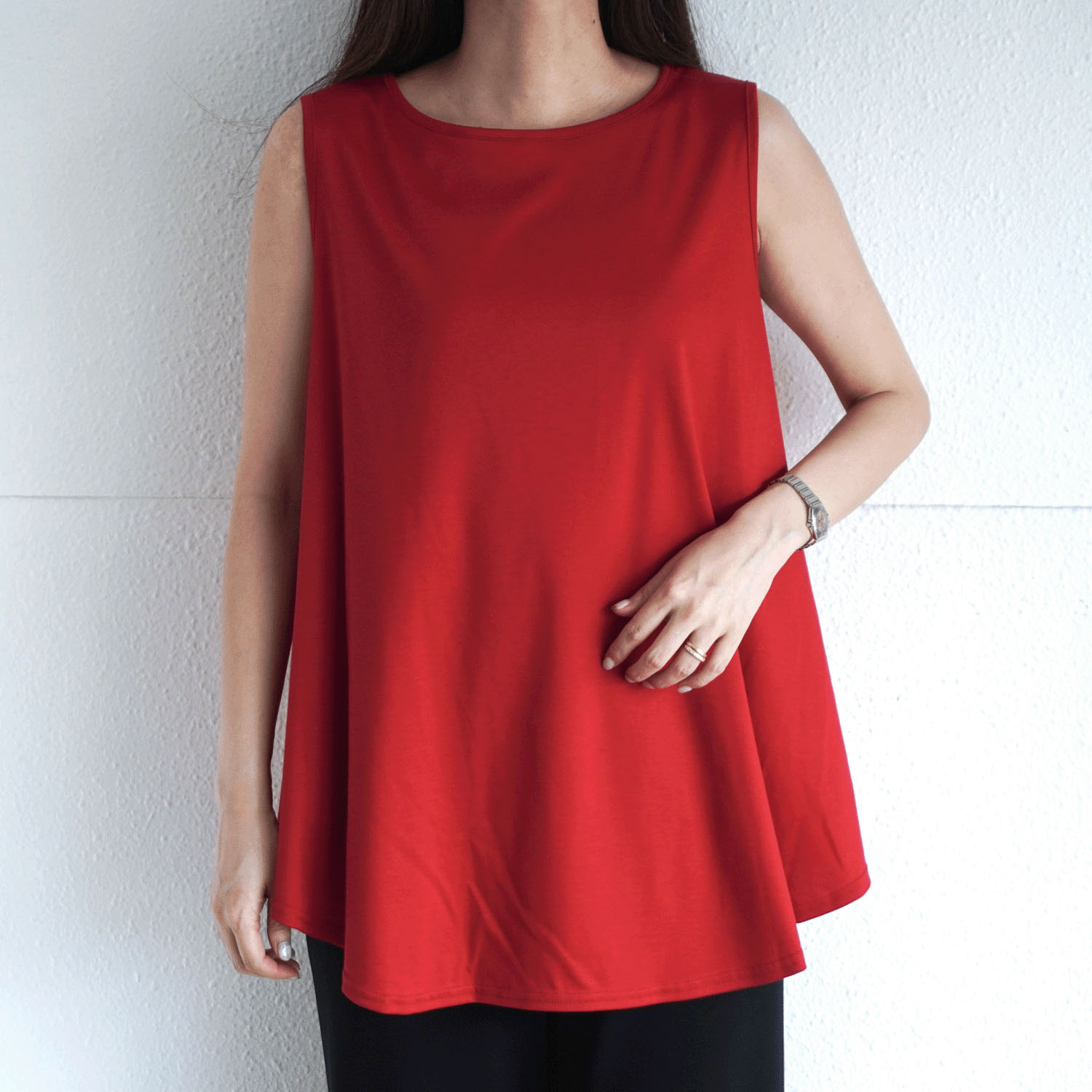 【Insta Live】ナノシアドレープノースリーブカットソー - 画像14