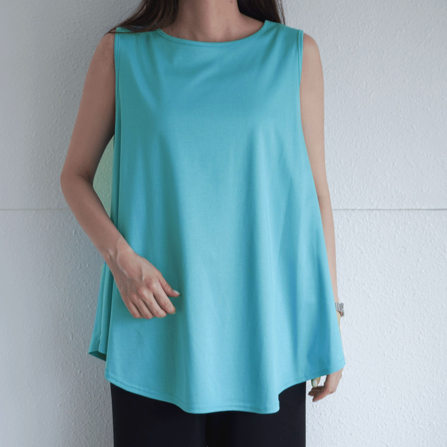 【Insta Live】ナノシアドレープノースリーブカットソー - 画像23