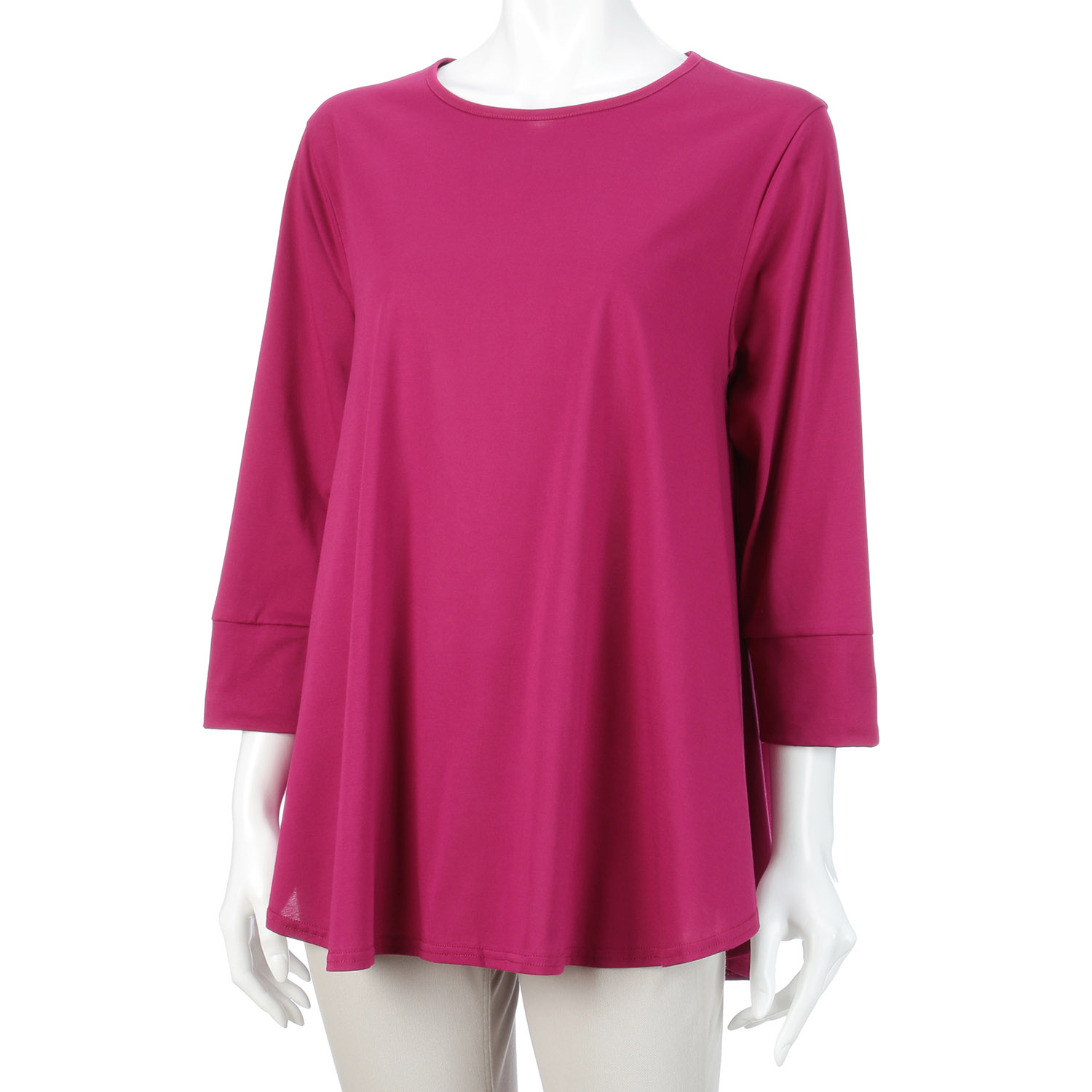 プリマシャインドレープ8分袖チュニック - 画像20