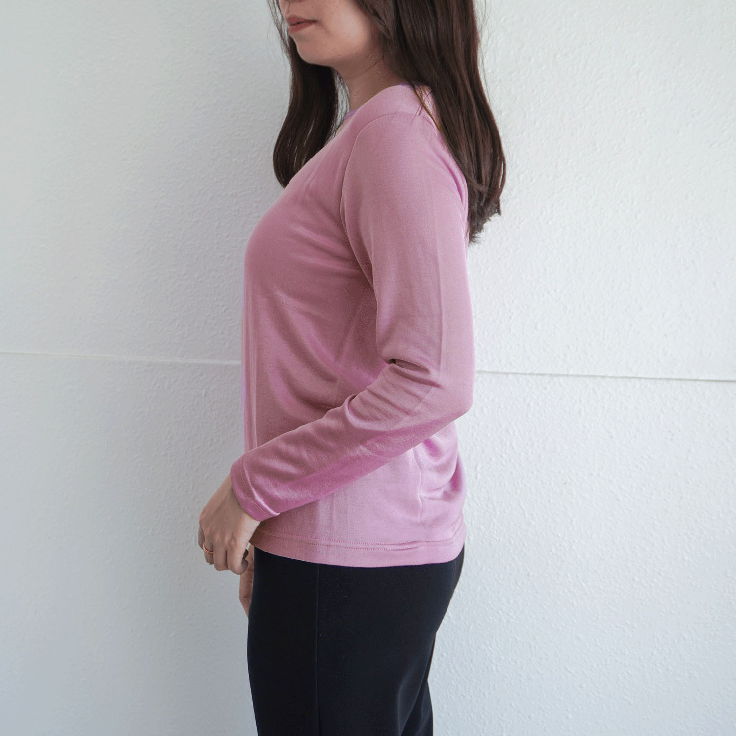 ジョワイユ裏綿丸首Tシャツ M・Lサイズ - 画像2