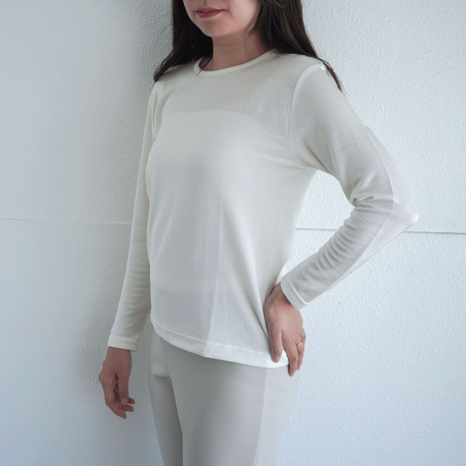 ジョワイユ裏綿丸首Tシャツ M・Lサイズ - 画像6