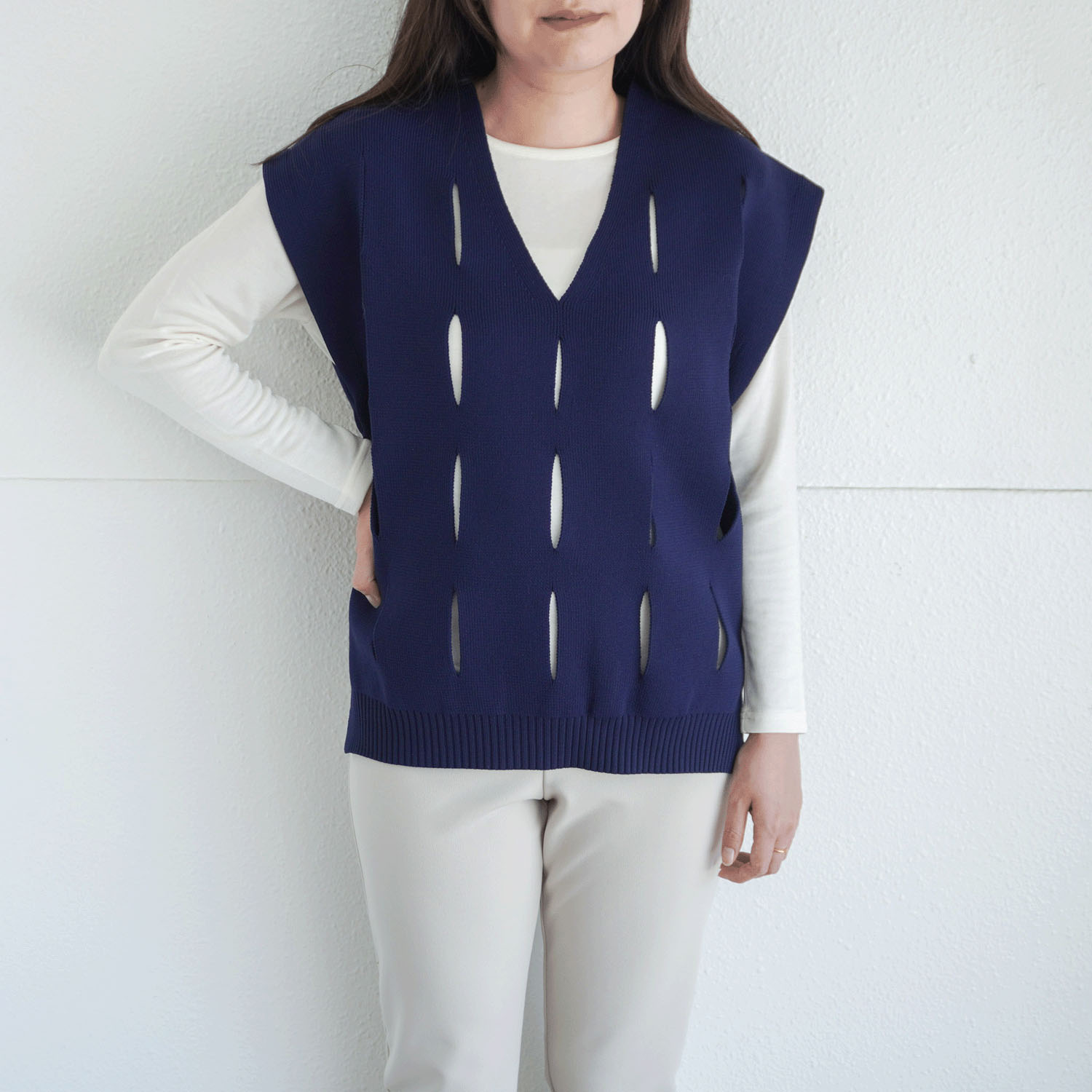 ジョワイユ裏綿丸首Tシャツ  LL - 画像9