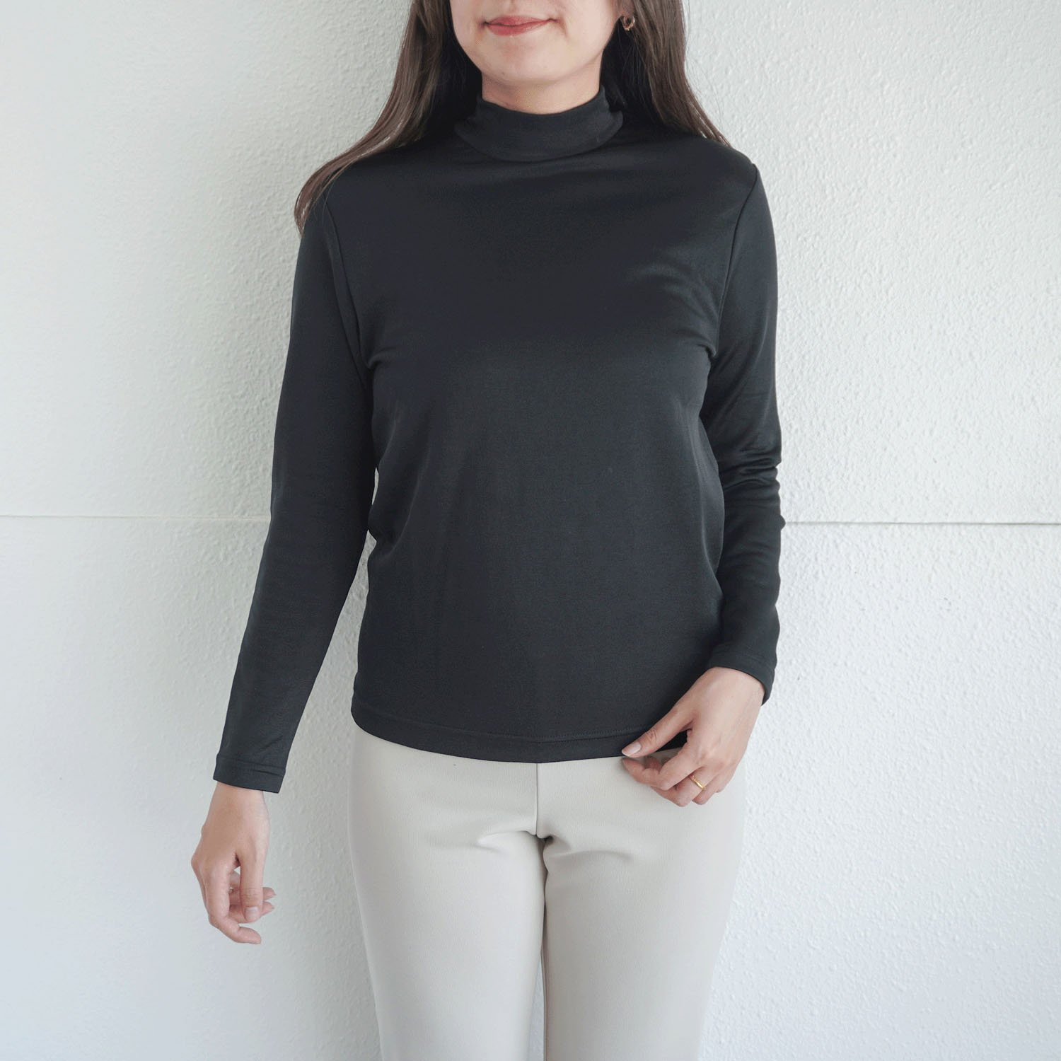 ジョワイユ 裏綿ハイネックTシャツ M・L - 画像2