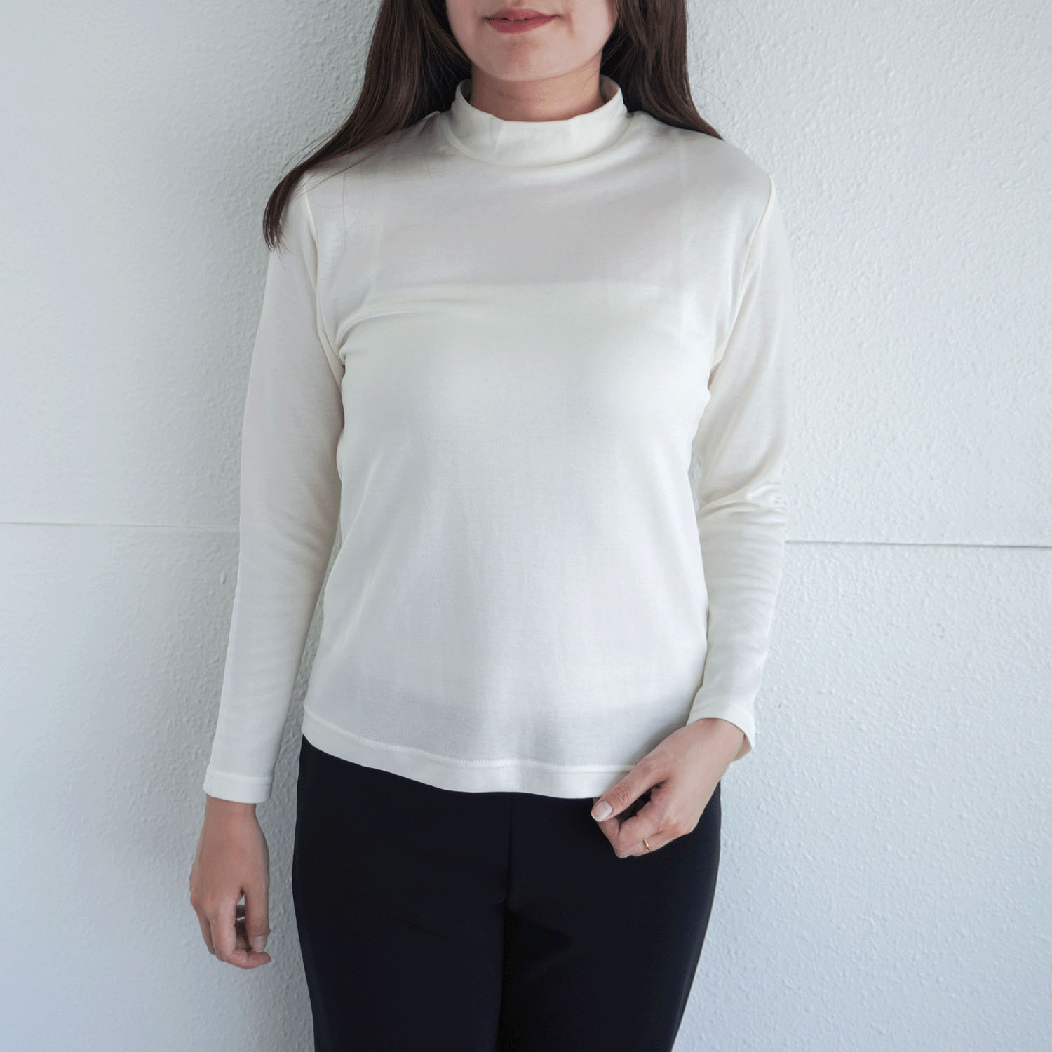 ジョワイユ裏綿ハイネックTシャツ LLサイズ - 画像3