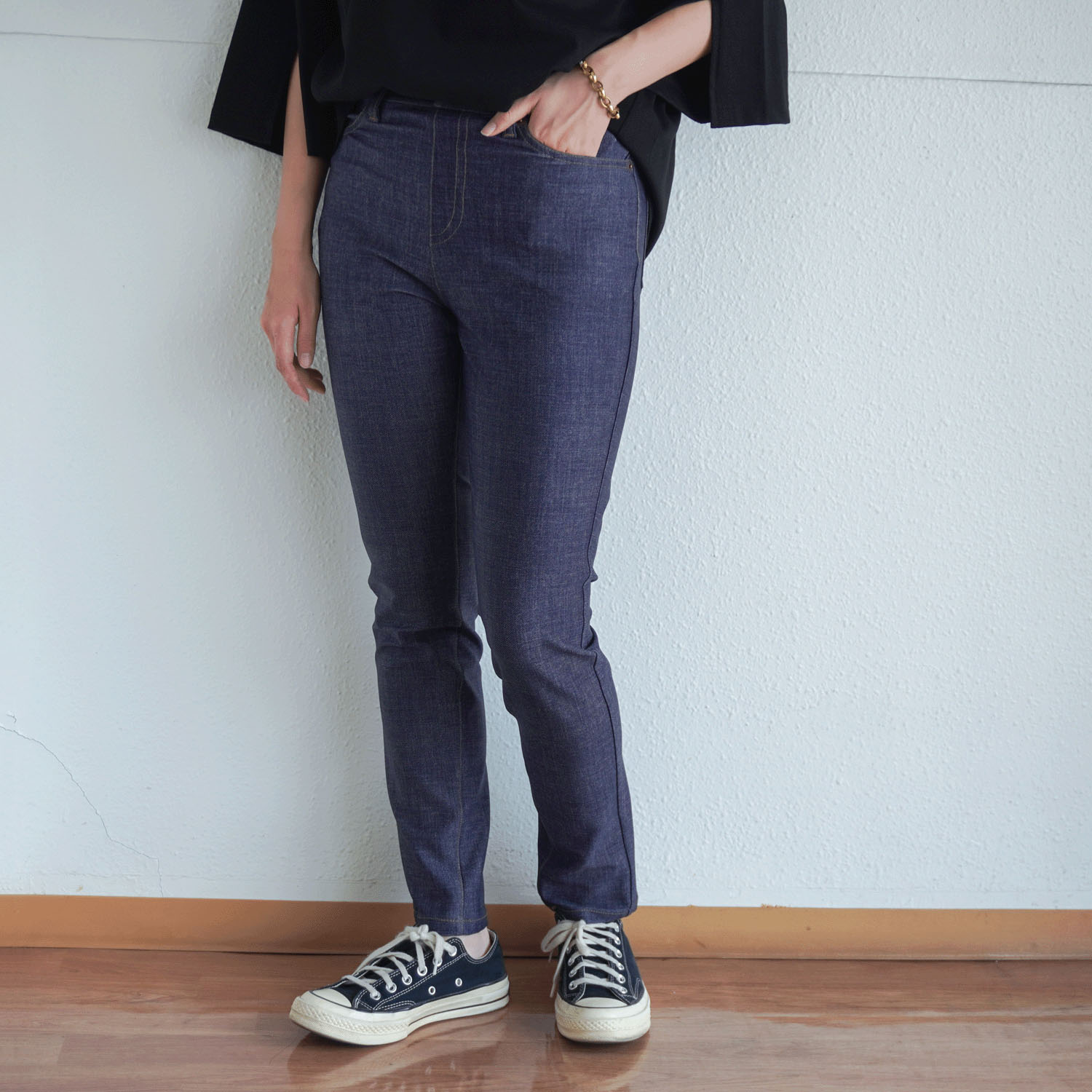 210ボブソン デニムハイテンションスリムパンツ