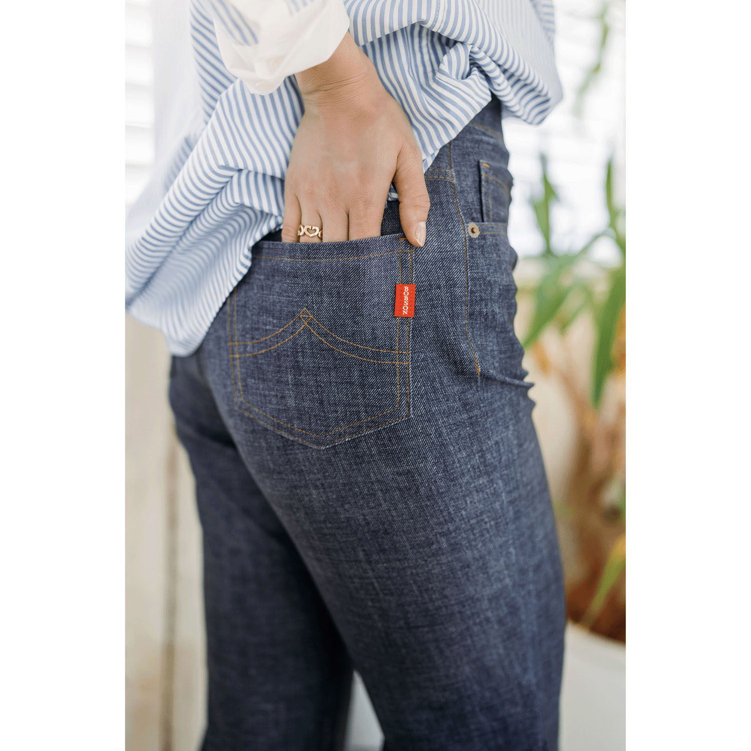 210ボブソン デニムハイテンションストレートパンツ - 画像5