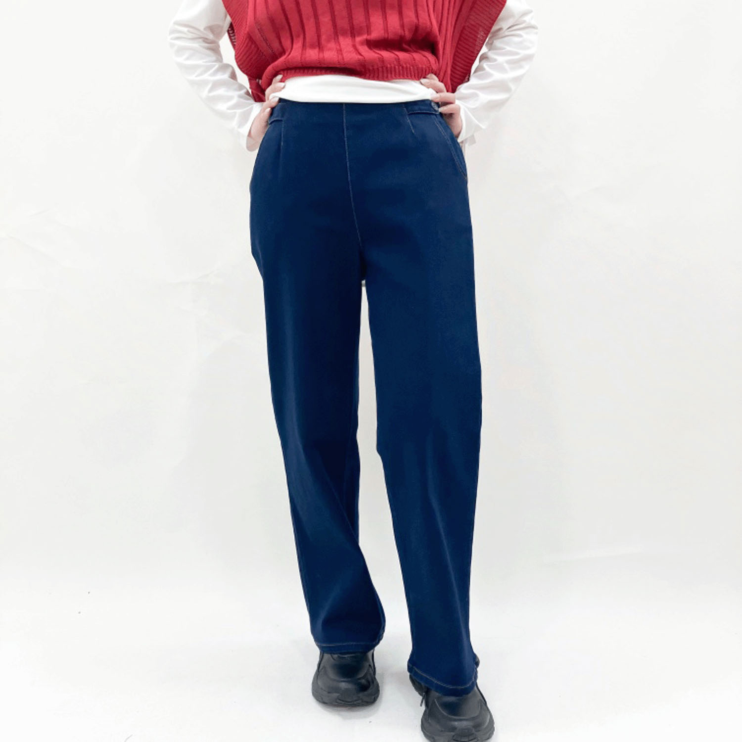 グルカワイド椿加工デニムパンツ - 画像3