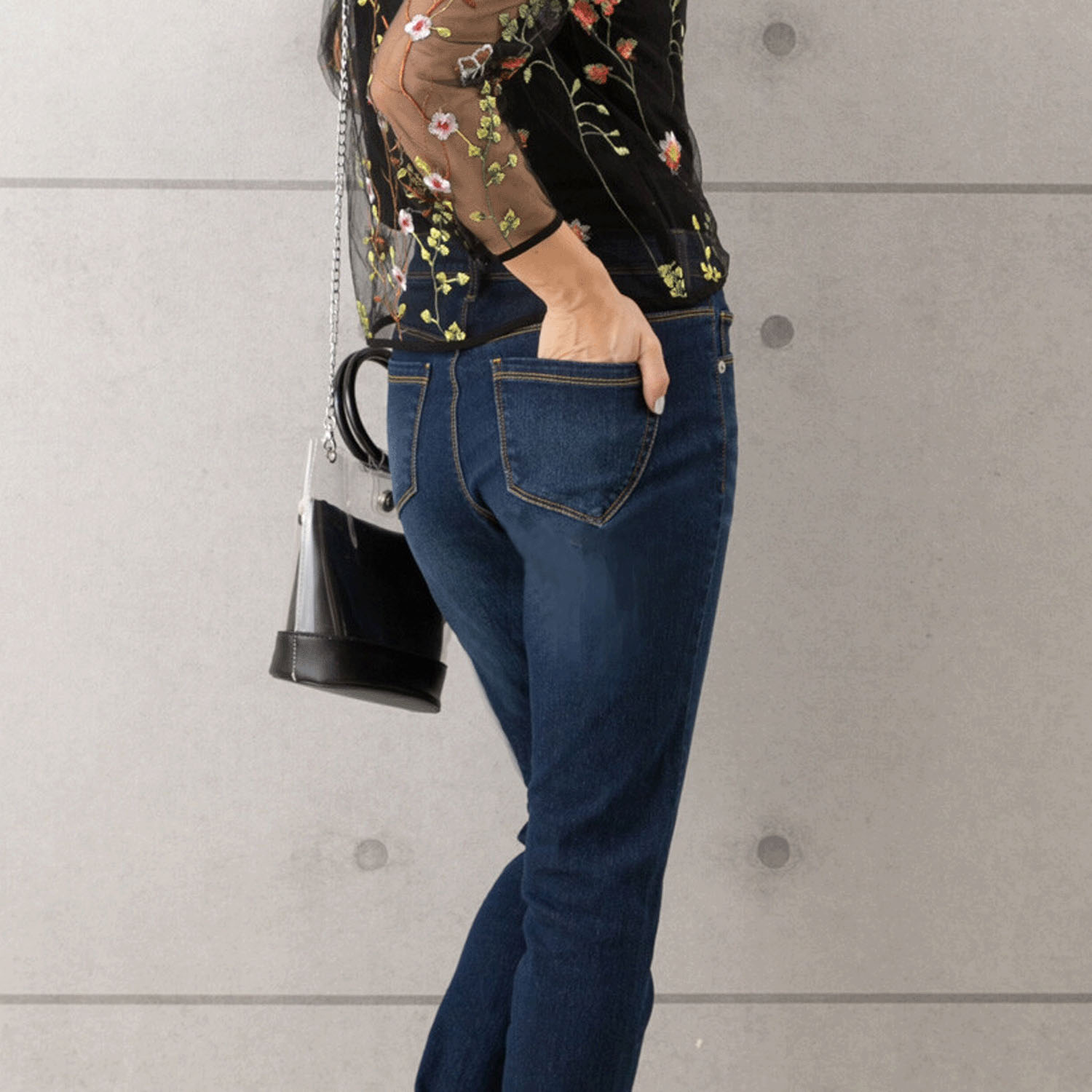 【ETONET限定 お取り寄せ】W HEART 美脚美尻デニムスキニー