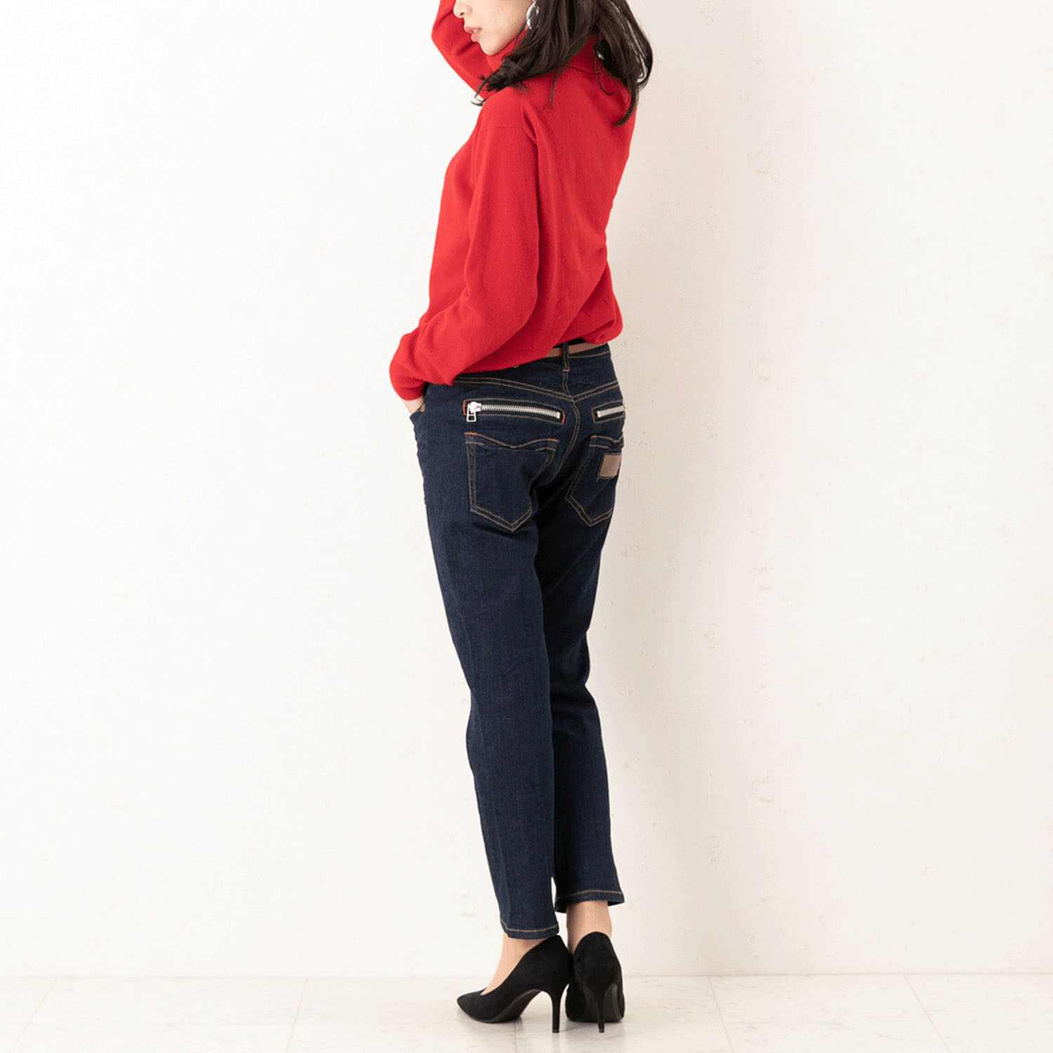 【ETONET限定 お取り寄せ】W HEART  後ろZIPボーイフレンドデニム - 画像16