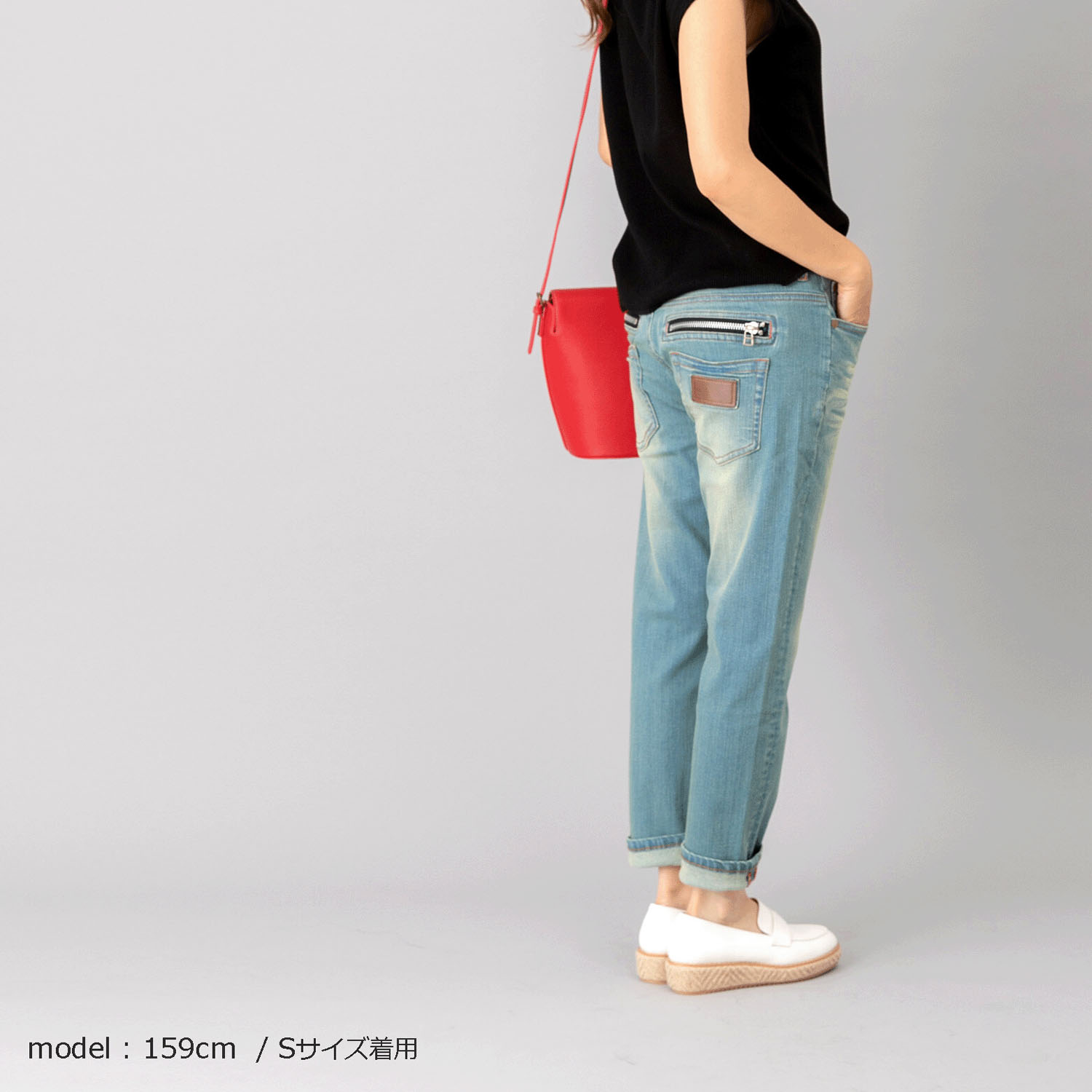 【ETONET限定 お取り寄せ】W HEART  後ろZIPボーイフレンドデニム - 画像10