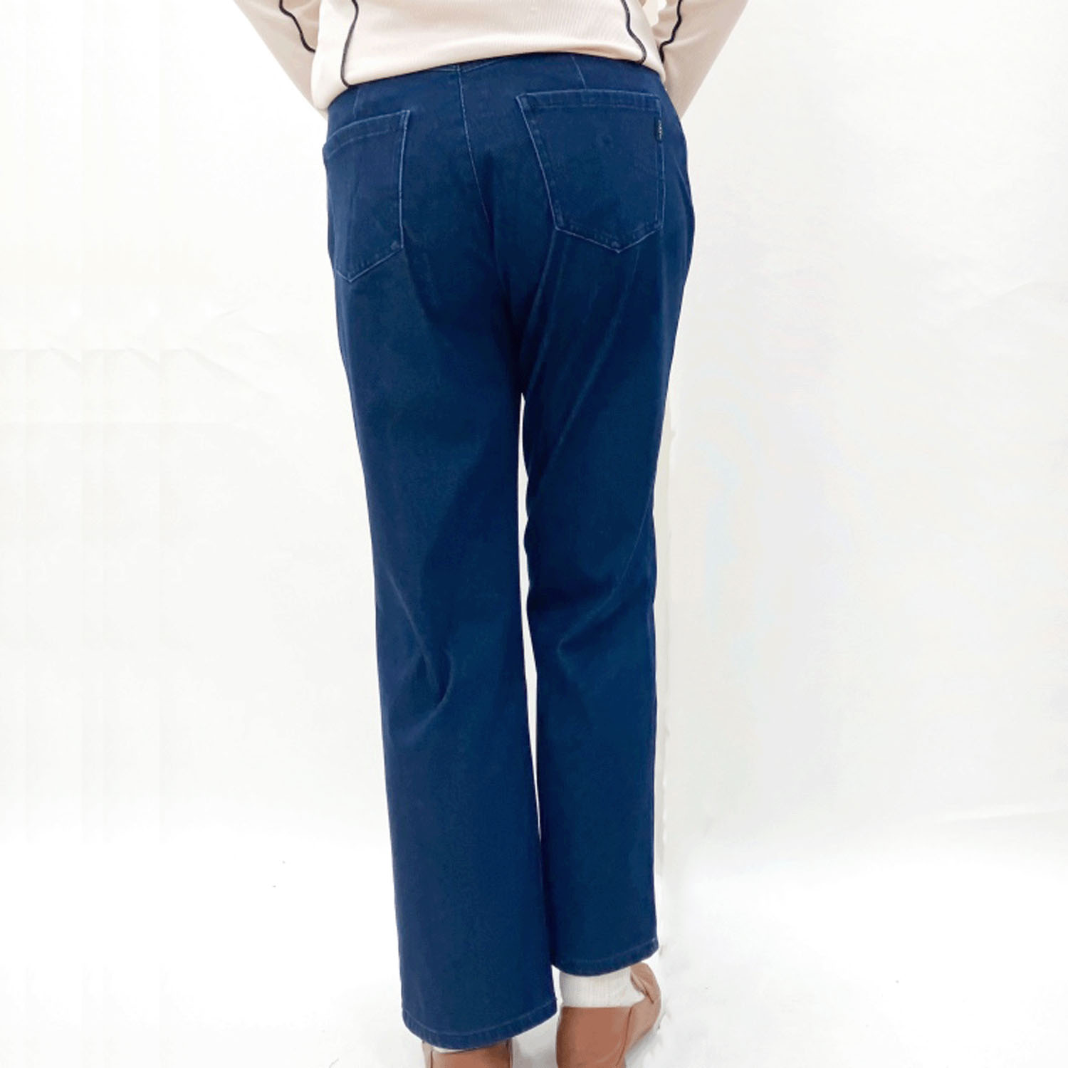 【お取り寄せ】New York Stars BOBSON ニットデニムストレートパンツ - 画像3