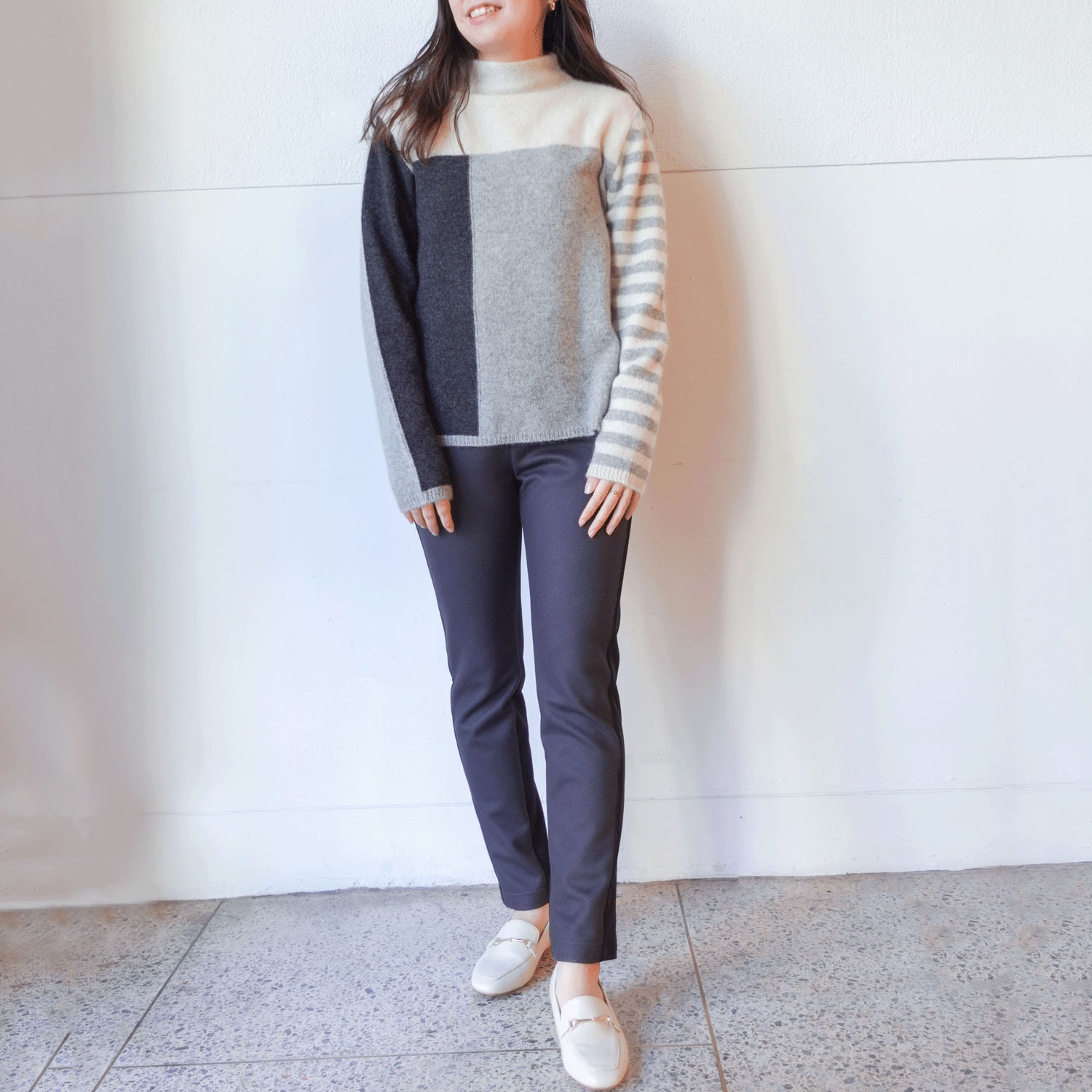 ダウンファブリックスリムパンツ - 画像4