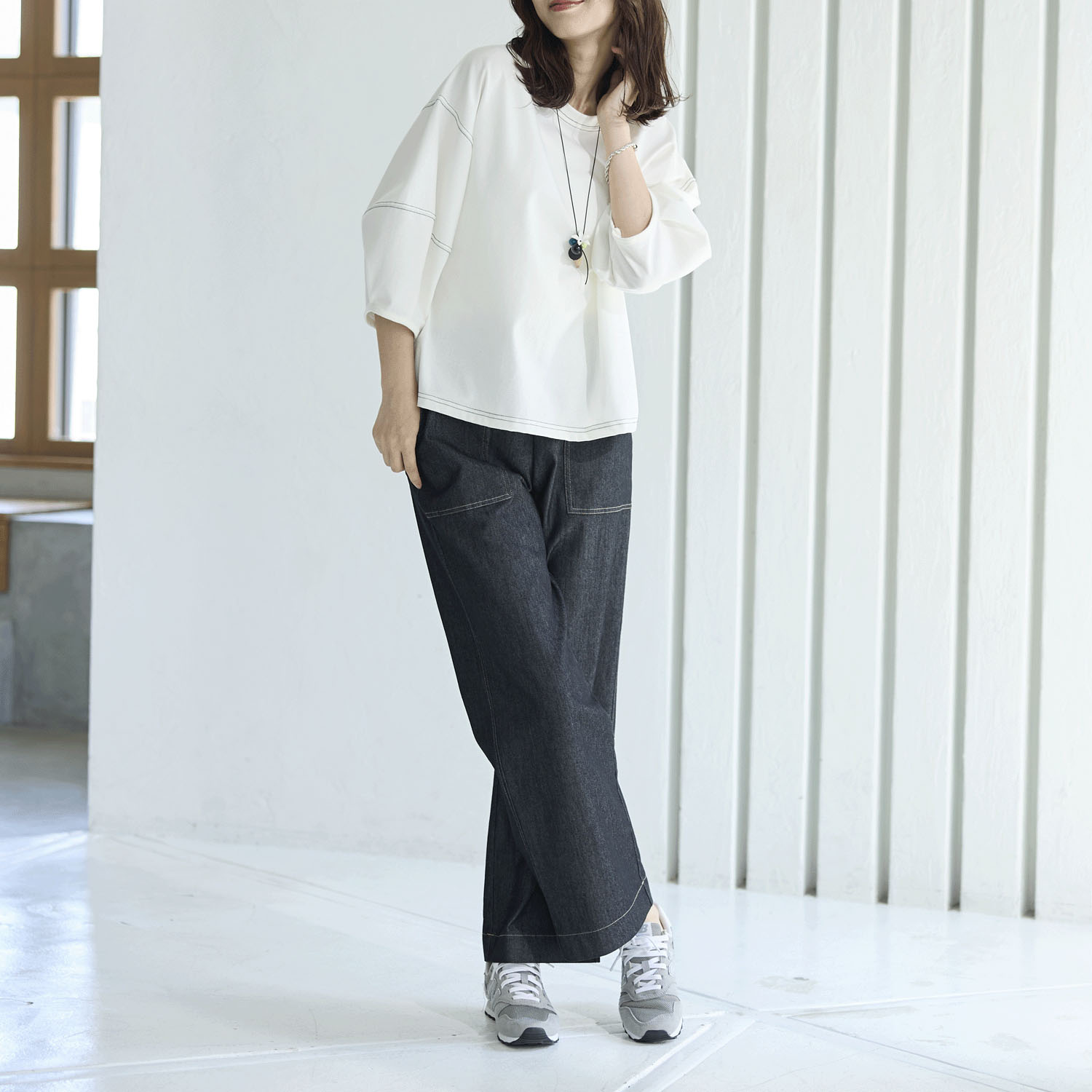 Reginetta コットンスラブ・ベイカーワイド - 画像3