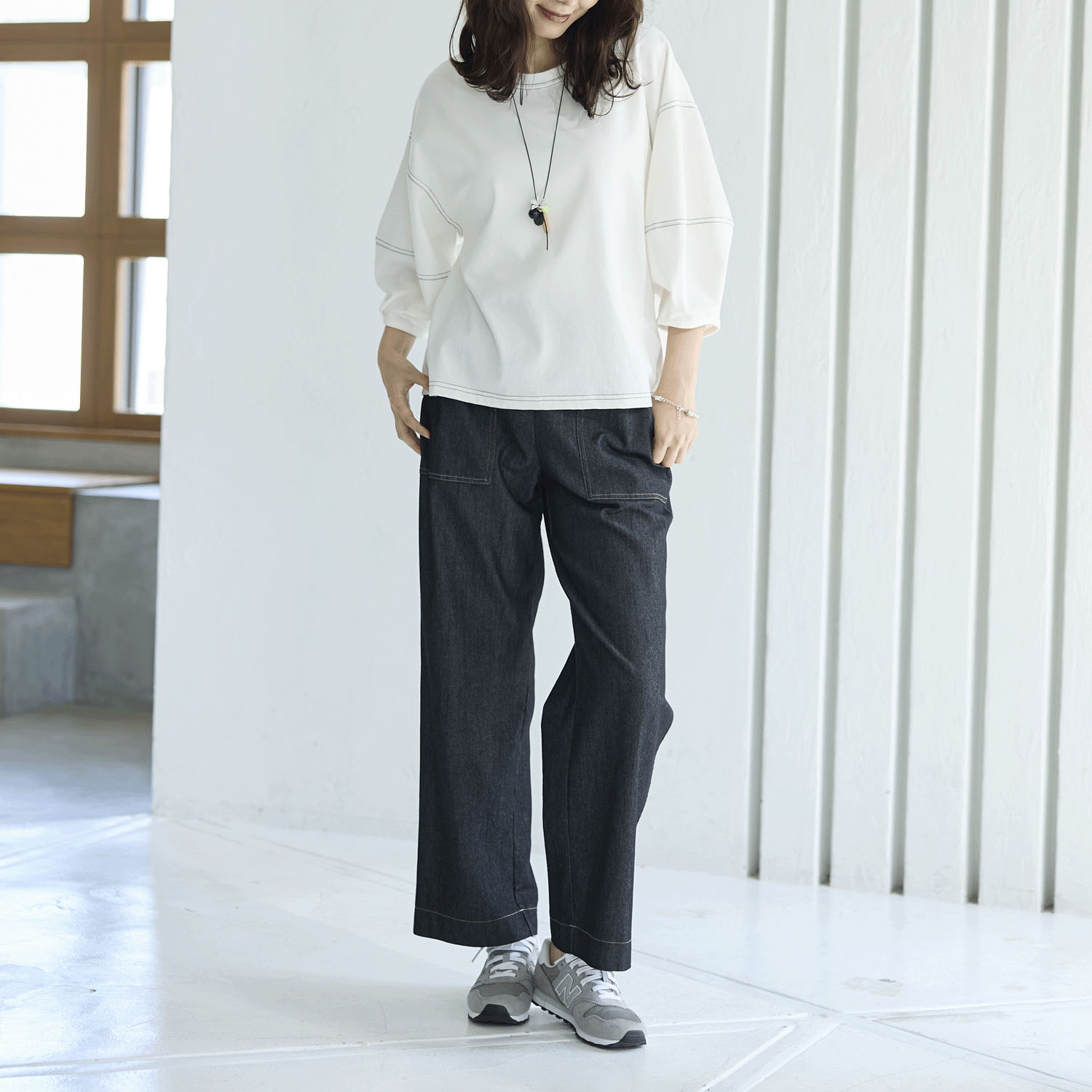 Reginetta コットンスラブ・ベイカーワイド - 画像4