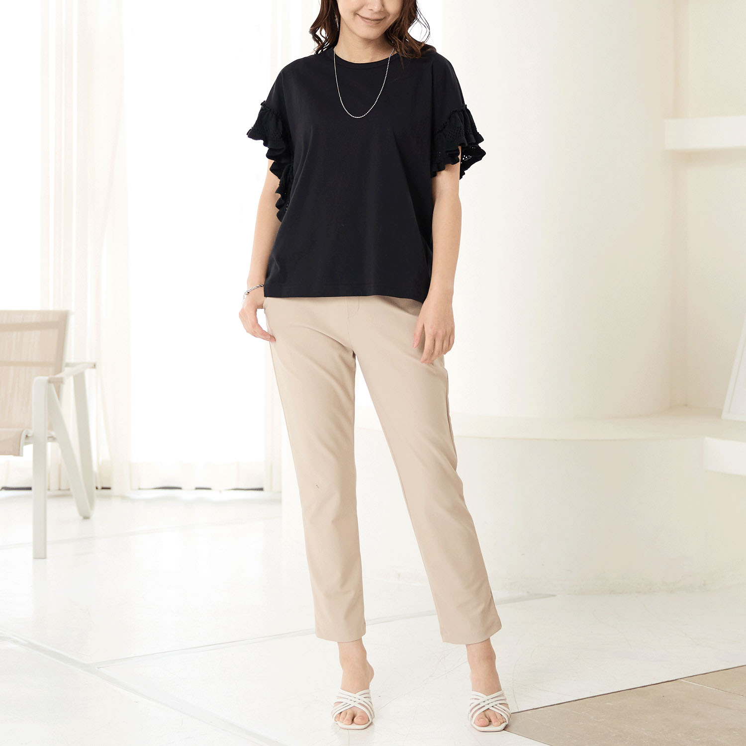 【Insta Live】TAKUMIBA エアシルキー・スリムパンツ - 画像13