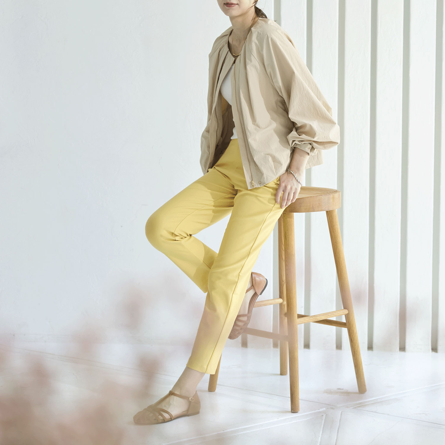 【Insta Live】TAKUMIBA エアシルキー・スリムパンツ - 画像16