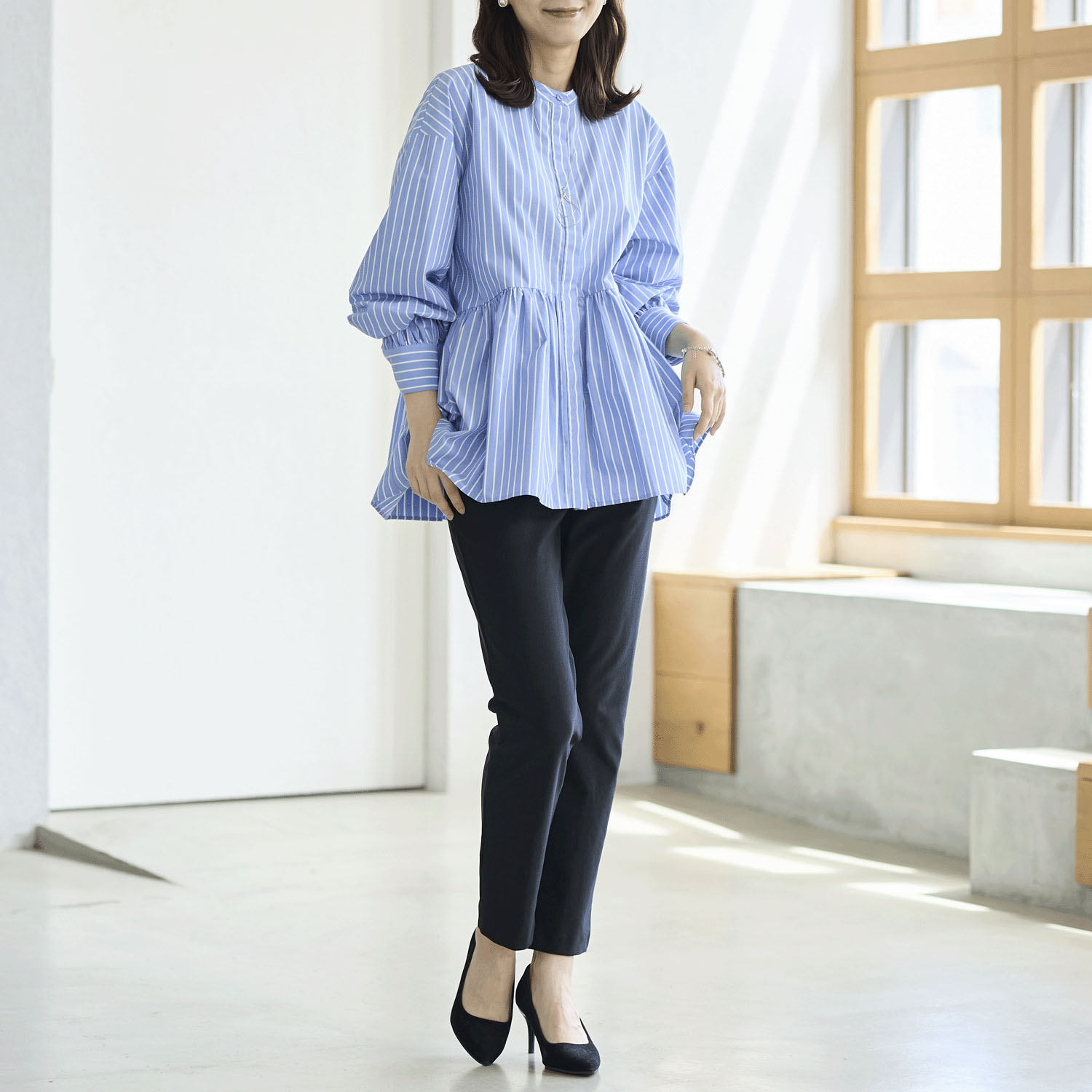 【Insta Live】TAKUMIBA エアシルキー・スリムパンツ - 画像8